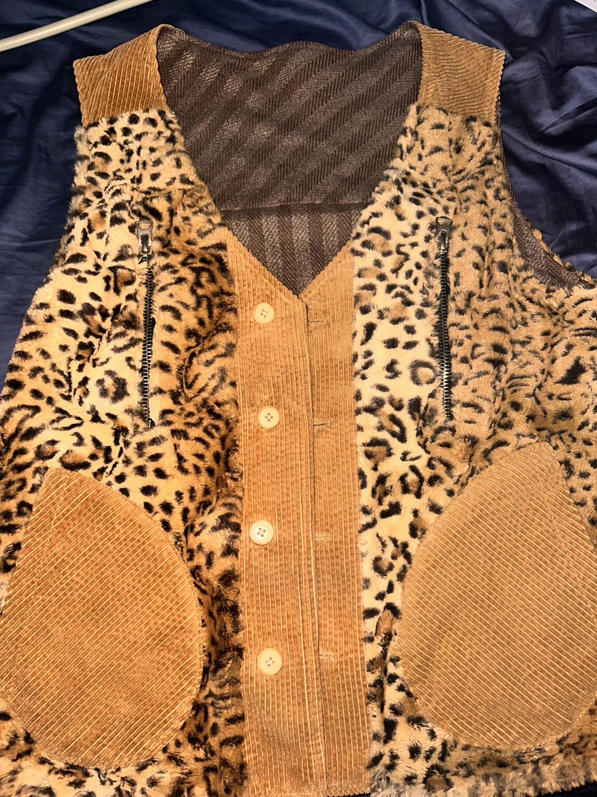 image of Fried Rice Nyc Reversible Cheetah Vest, Men's (Size Large)