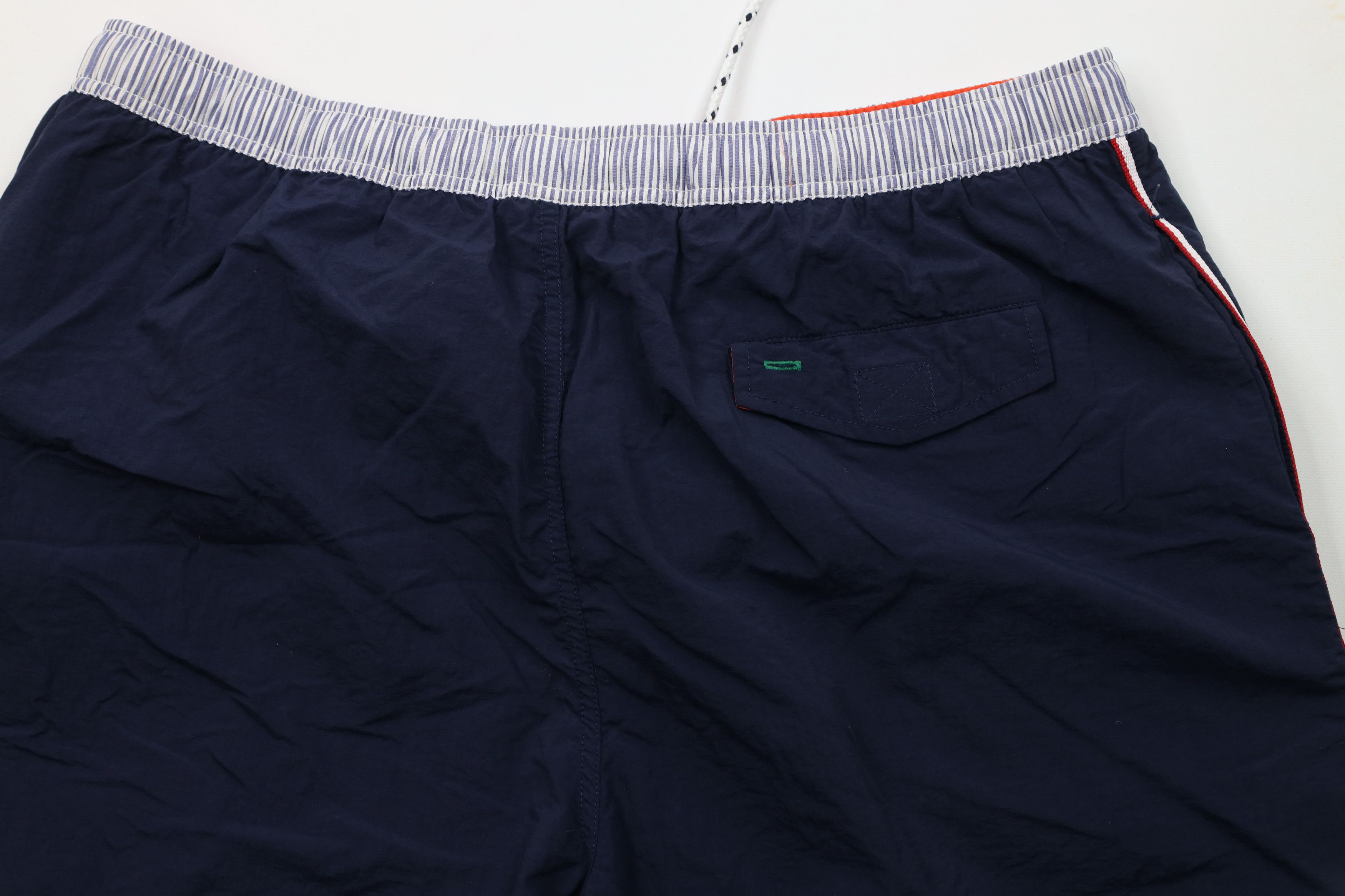 Tommy Hilfiger × Vintage Vintage 90s Tommy Hilfiger Lined Shorts Swim Trunks Blue Size US 36 / EU 52 - 11 Thumbnail