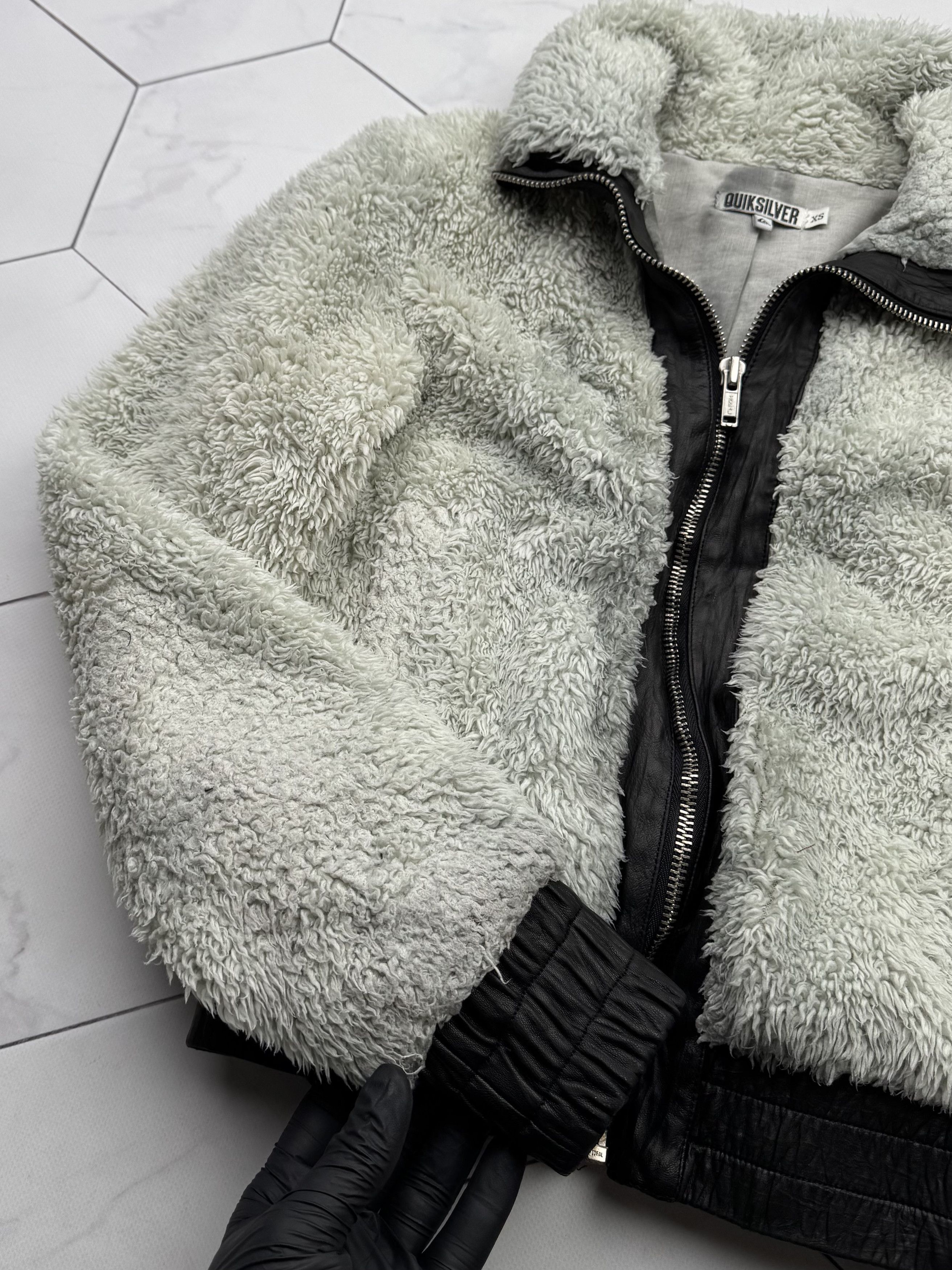 Quiksilver Quiksilver Faux Fur Jacket With Leather Details (B122)E2 Size XS / US 0-2 / IT 36-38 - 5 Thumbnail