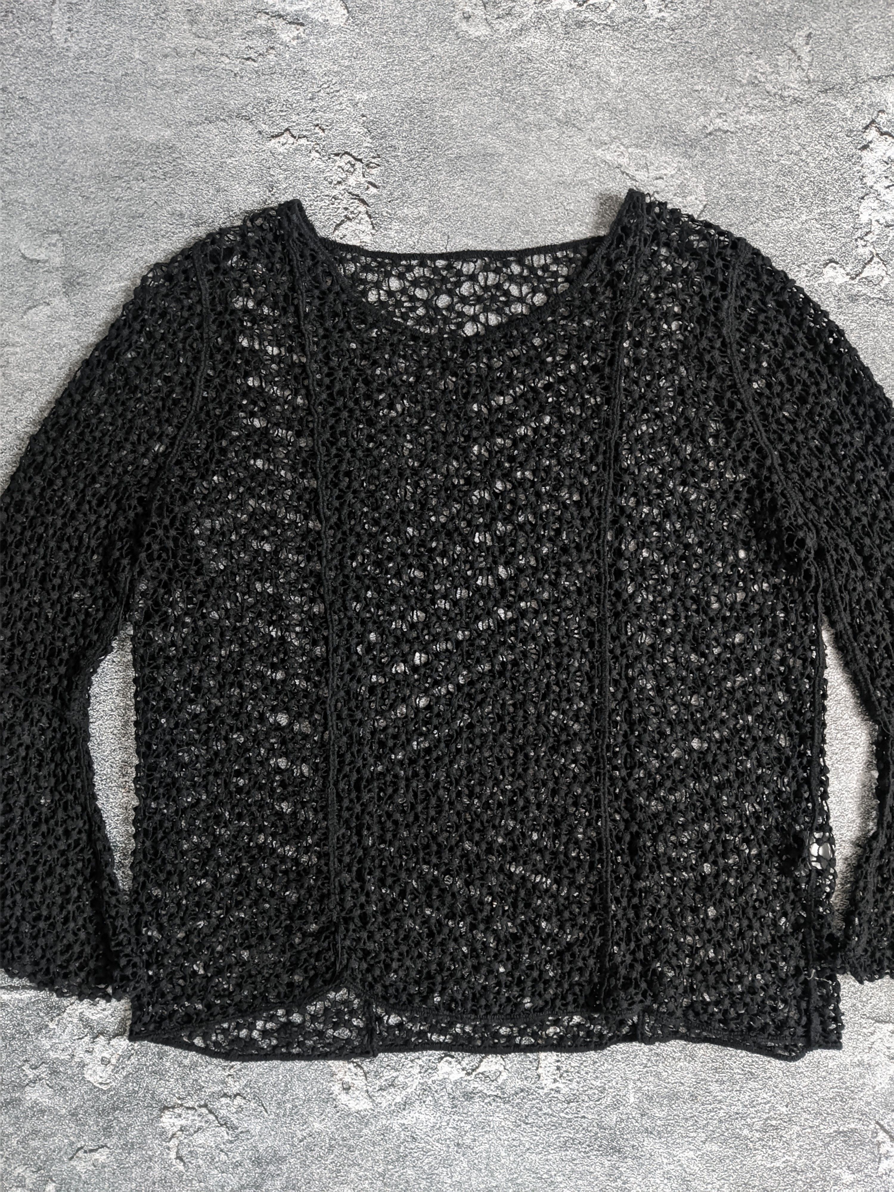 Vintage Avant garde mesh long sleeve gothic y2k Size M / US 6-8 / IT 42-44 - 5 Thumbnail