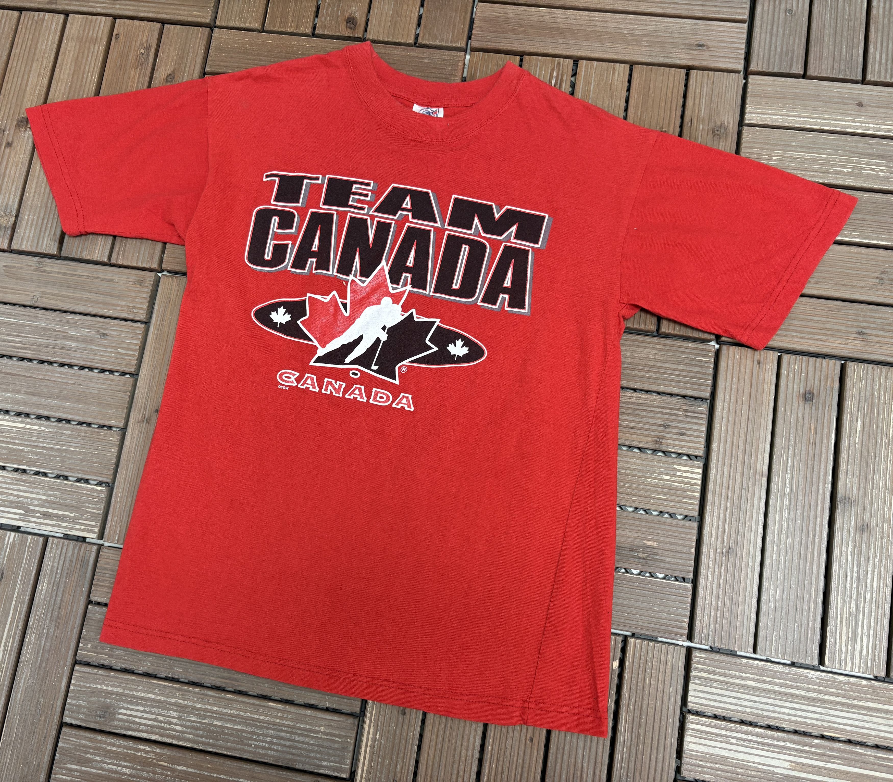 Vintage Team Canada Hockey Vintage T-Shirt Tee Size US S / EU 44-46 / 1 - 3 Thumbnail