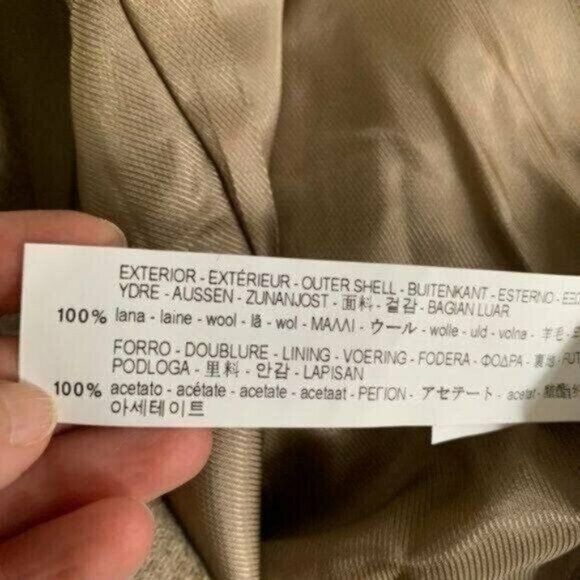 Zara Zara Tan Ruched-Sleeve Lambswool Blazer Sz S NEW Size S / US 4 / IT 40 - 6 Thumbnail
