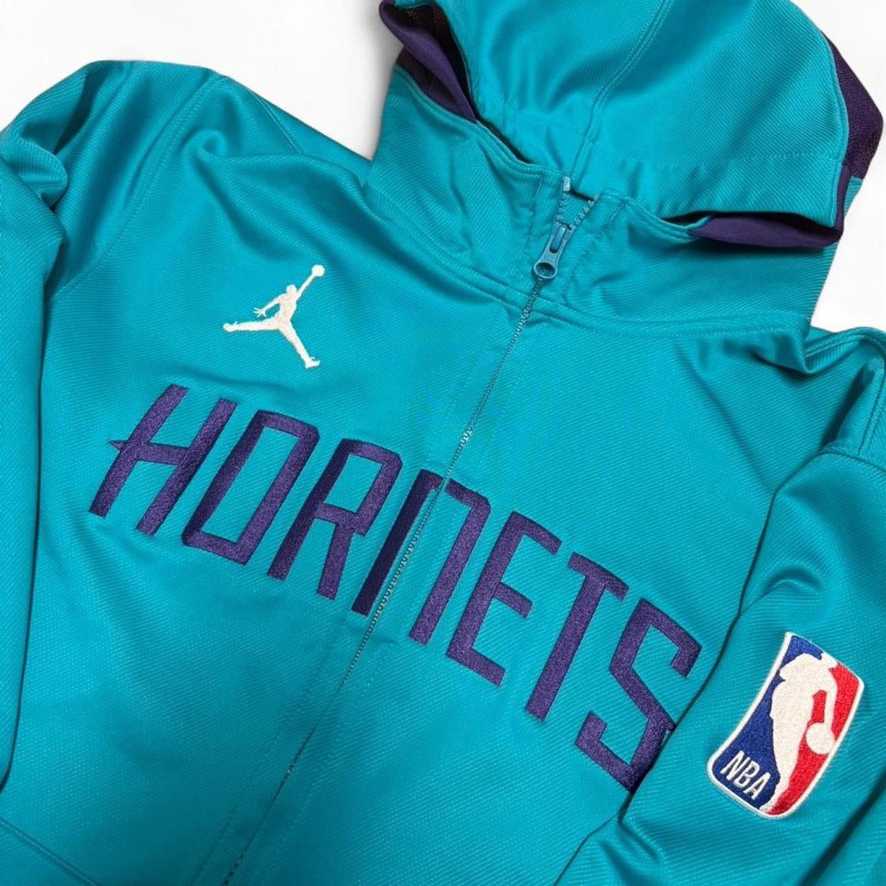 Jordan Brand sz L - NBA x Jordan Charlotte Hornets track jacket hoodie Size US L / EU 52-54 / 3 - 3 Thumbnail