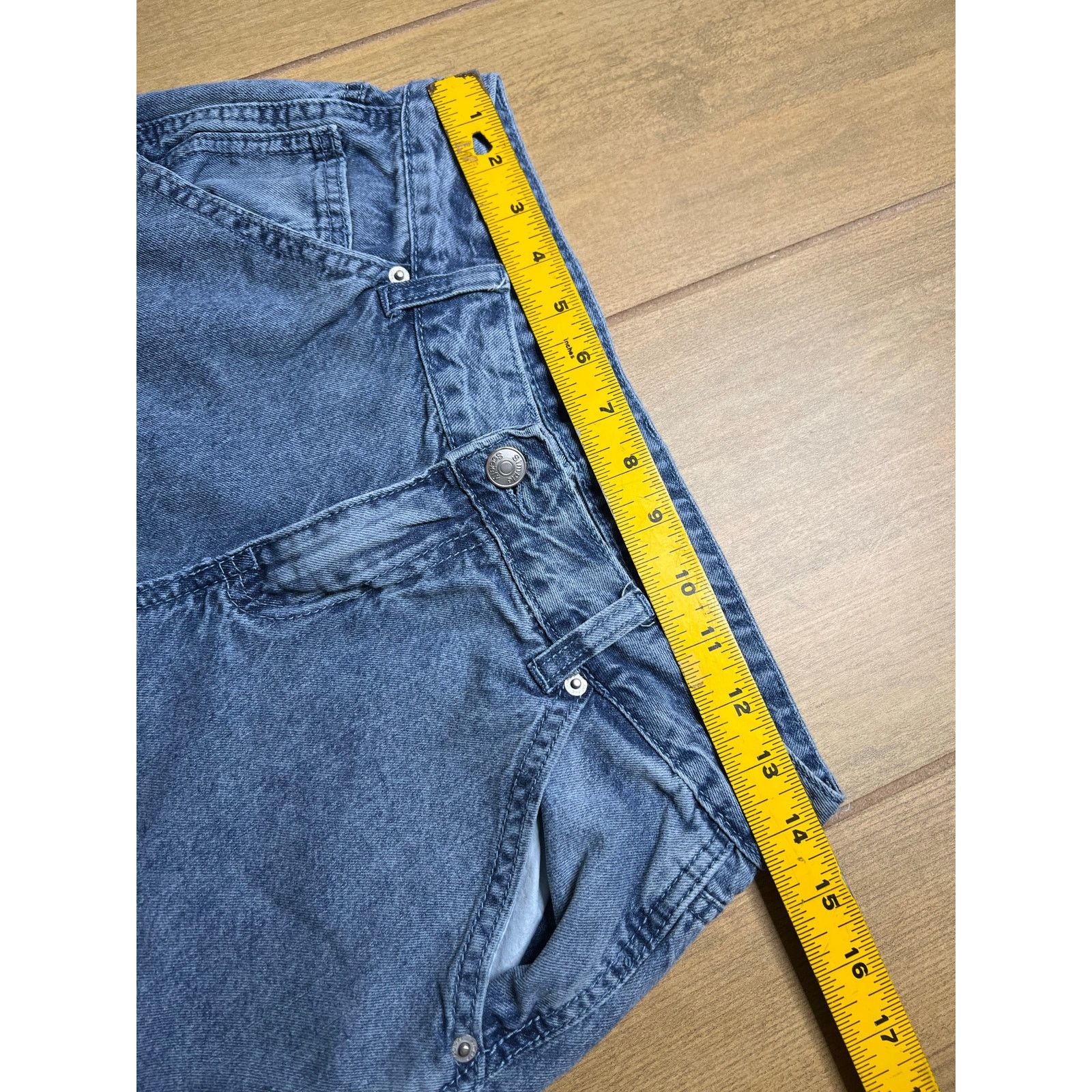Vintage Simple Society Womens Cargo Jeans Wide Leg Y2K Baggy 5/27 Size 27" / US 4 / IT 40 - 5 Thumbnail