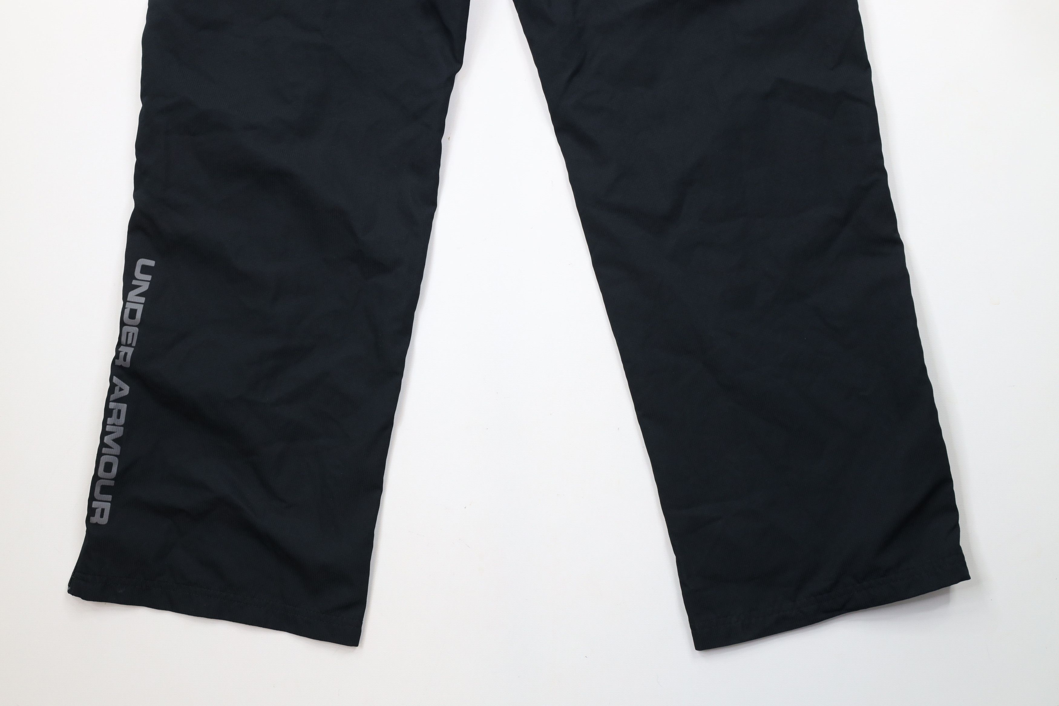 Under Armour × Vintage Under Armour HeatGear Spell Out Lined Wide Leg Pants Black Size US 34 / EU 50 - 12 Thumbnail