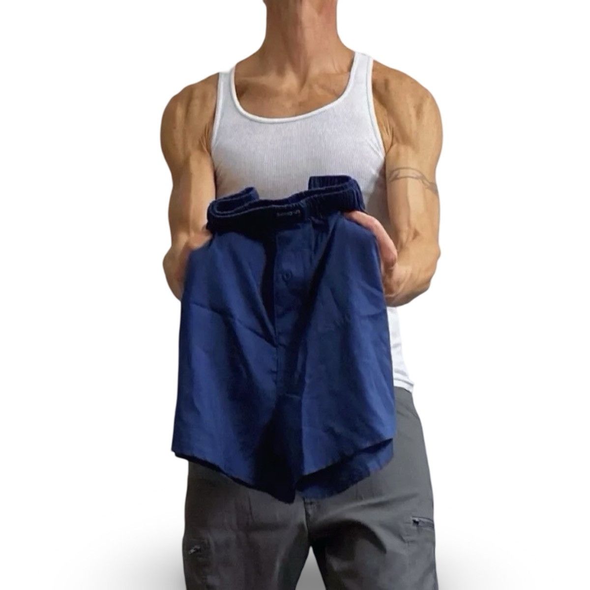 Other Sohow1 Collection London Men’s Blue Boxers Size Large Size 36 - 1 Thumbnail