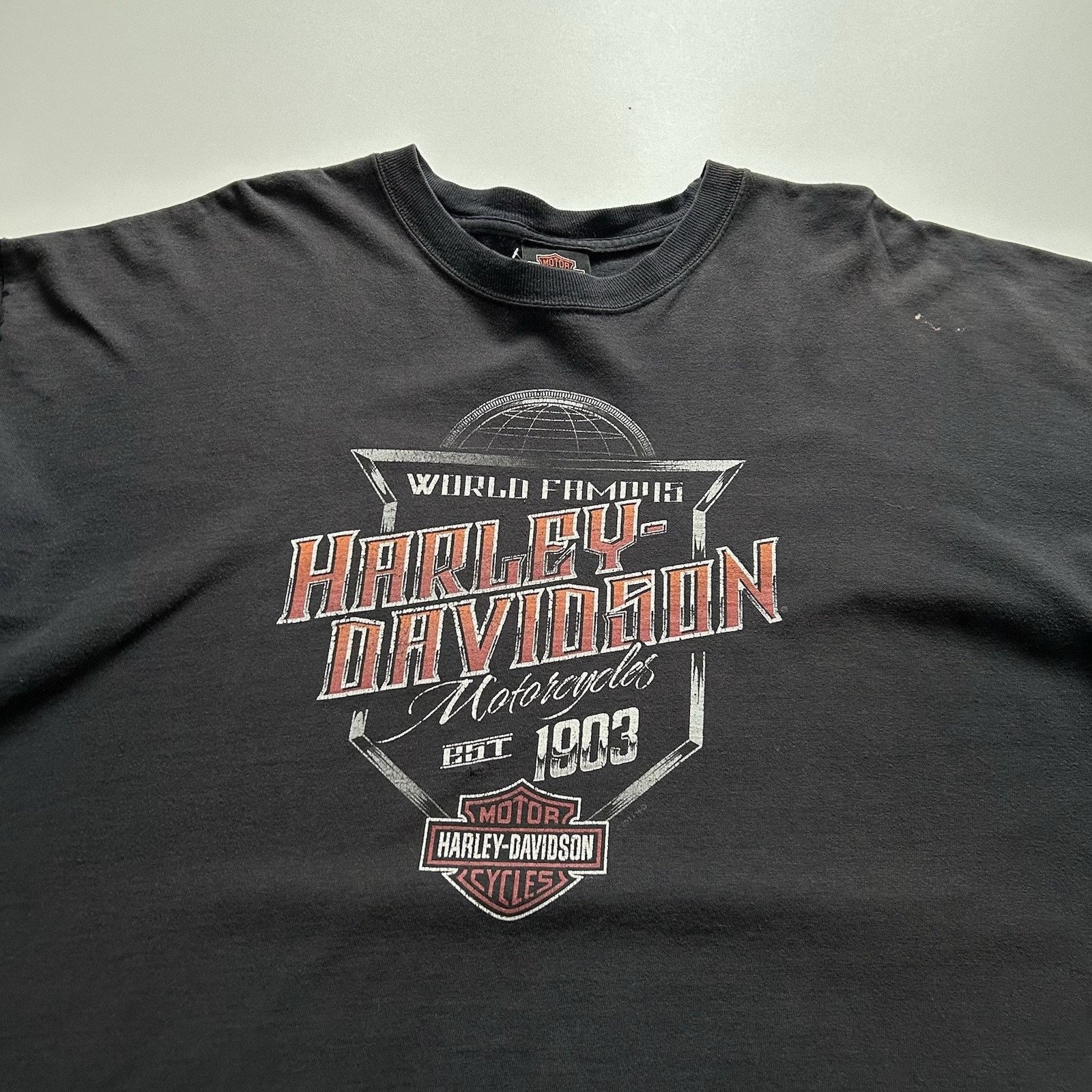 Harley Davidson Vintage Y2K Harley Davidson Motorcycles Graphic T Shirt 2XL Size US XXL / EU 58 / 5 - 2 Thumbnail