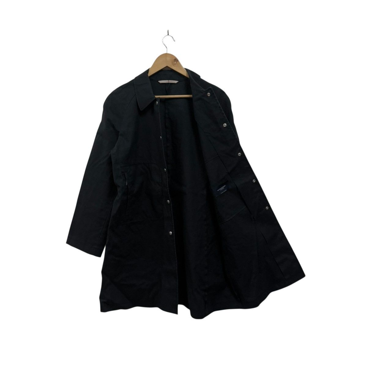 Burberry Burberry England Black Trench Coat Jacket Size L / US 10 / IT 46 - 2 Thumbnail