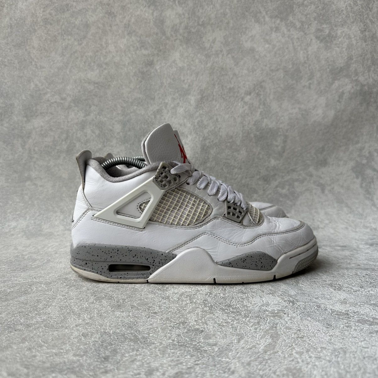 Jordan Brand Nike Air Jordan 4 White Oreo Og Tech Grey Sneakers Size US 7.5 / EU 40-41 - 4 Thumbnail