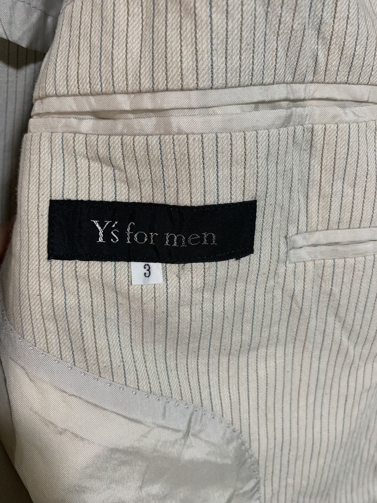 Vintage × Y's × Yohji Yamamoto Vintage Y’s for men stripe blazer Size US L / EU 52-54 / 3 - 4 Thumbnail