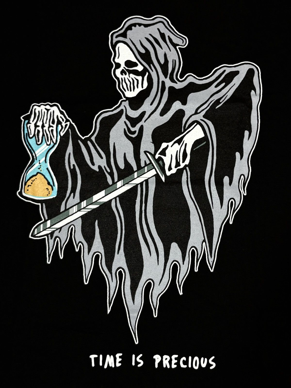 Warren Lotas 2020 Warren Lotas “TIME IS PRECIOUS” Black T-Shirt Size L Size US L / EU 52-54 / 3 - 5 Thumbnail