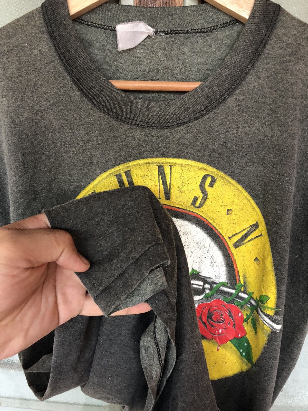Band Tees × Guns N' Roses × Vintage Vintage 80’s Gun’s and Roses Was Here Faded Shirt Tee Rare Size US M / EU 48-50 / 2 - 6 Thumbnail