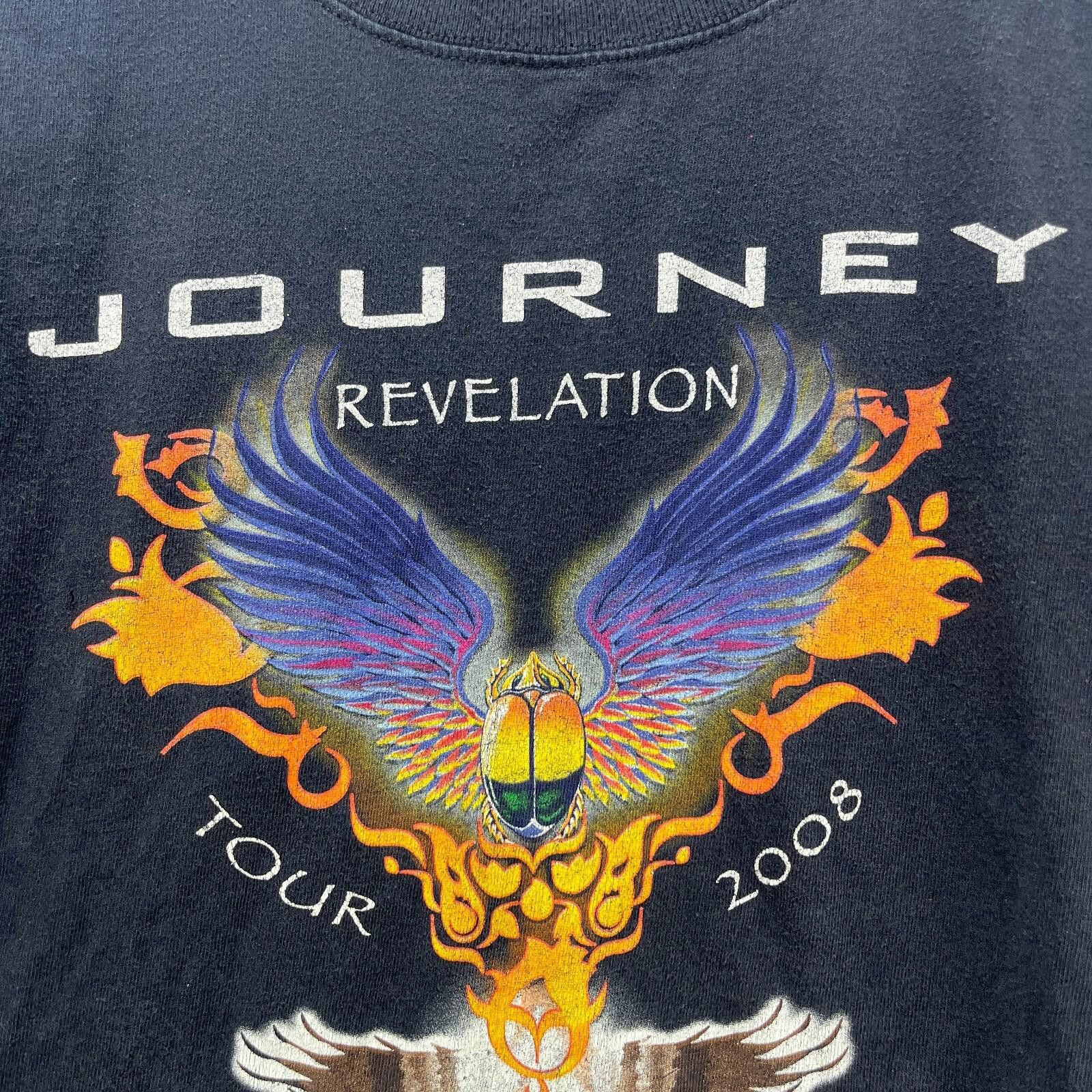 Vintage Vintage Y2K Journey Revelation Tour 2008 Band T Shirt XL Size US XXL / EU 58 / 5 - 3 Thumbnail