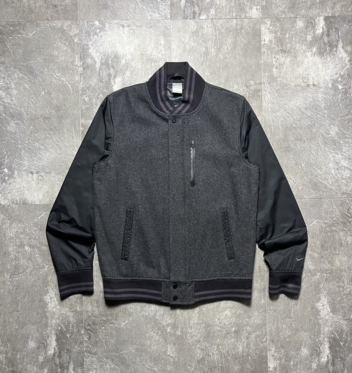 Nike Nike Vintage Wool Varsity Bomber Jacket Size US M / EU 48-50 / 2 - 1 Thumbnail