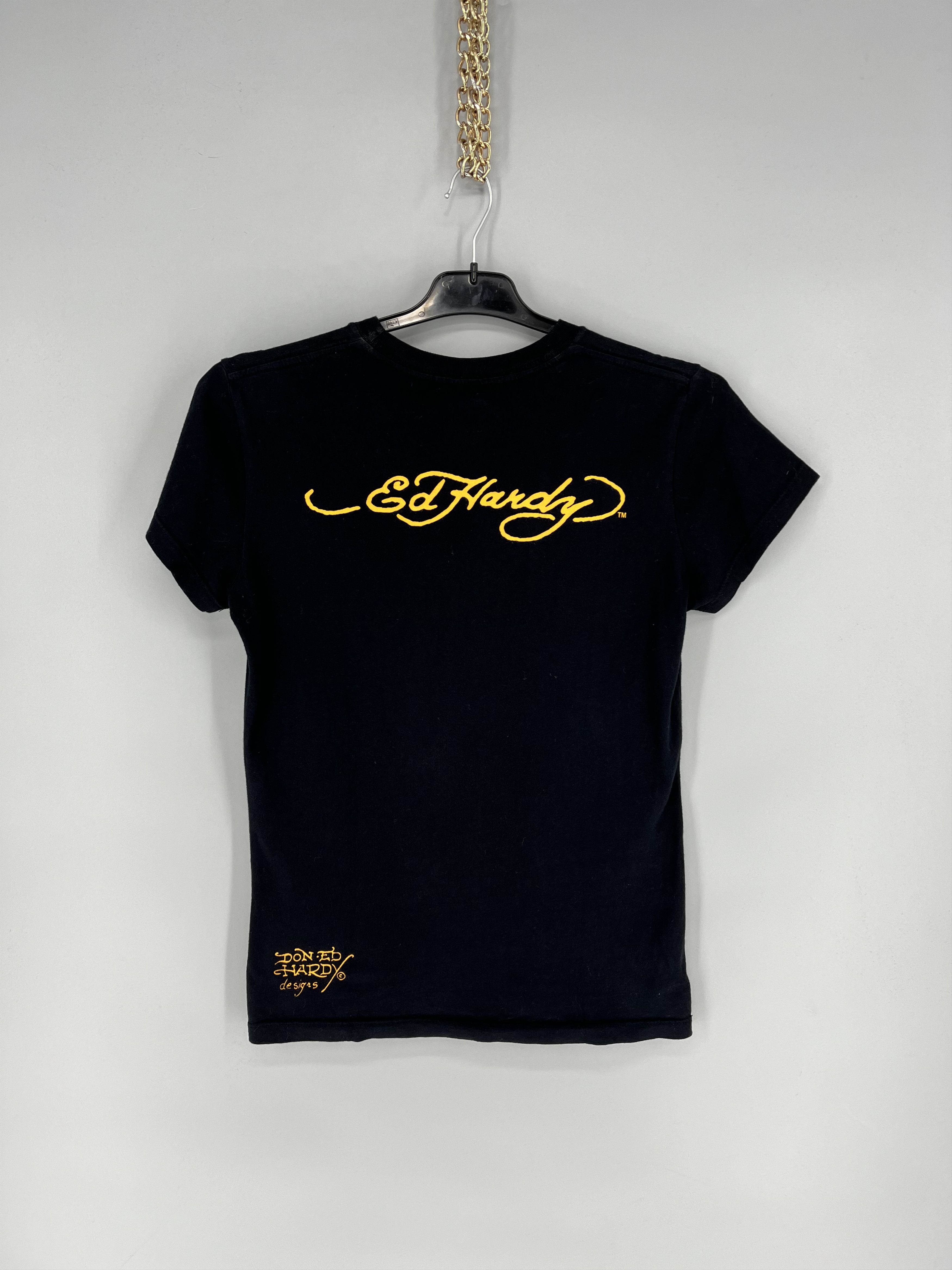 Christian Audigier Vintage Y2K Christian Audigier Women’s Rhinestones T-Shirt Size M / US 6-8 / IT 42-44 - 10 Thumbnail