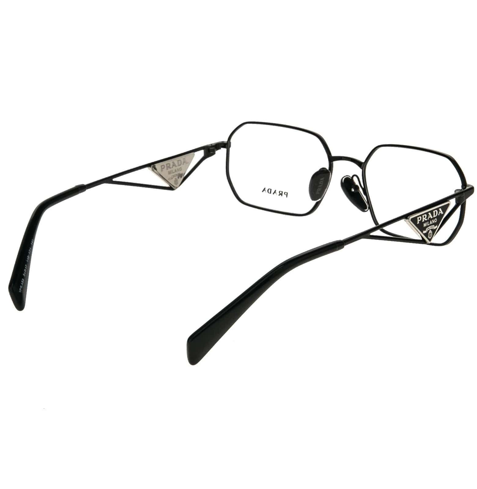 Prada PRADA TAMPO PRA53V Black Triangle Logo Metal Eyeglasses A53 Size ONE SIZE - 5 Thumbnail