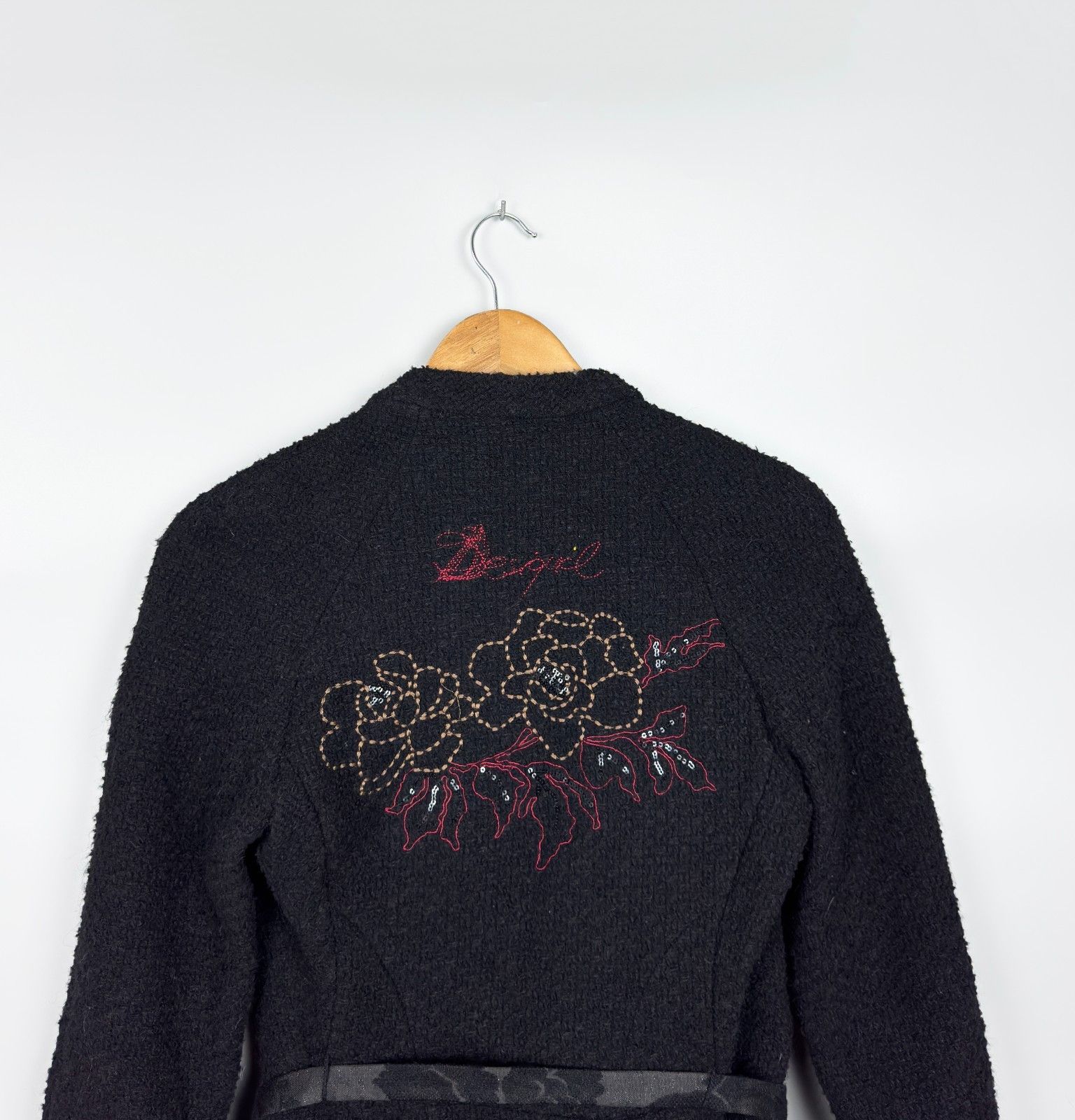 Desigual Desigual Wool Printed Black Womens Coat Size 38 Size XS / US 0-2 / IT 36-38 - 7 Thumbnail