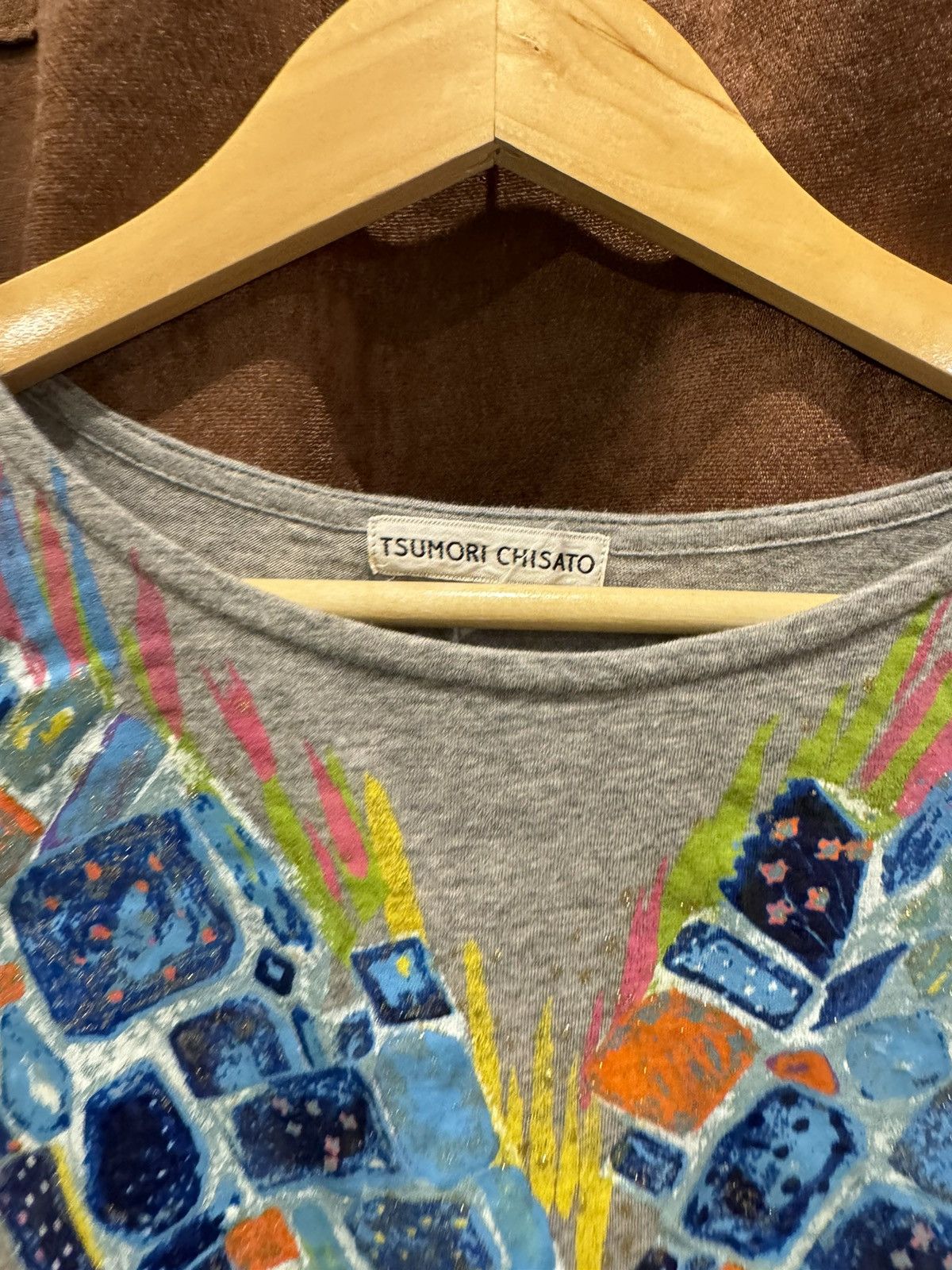 Tsumori Chisato Tsumori Chisato By Issey Miyake Graphic Top Grey Tee Size M / US 6-8 / IT 42-44 - 2 Thumbnail