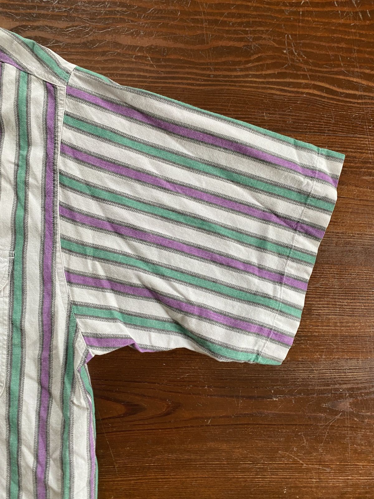 Dockers × Vintage Vintage ‘92 Dockers Oversized Stripe Short Sleeve Button Up Size US M / EU 48-50 / 2 - 5 Thumbnail