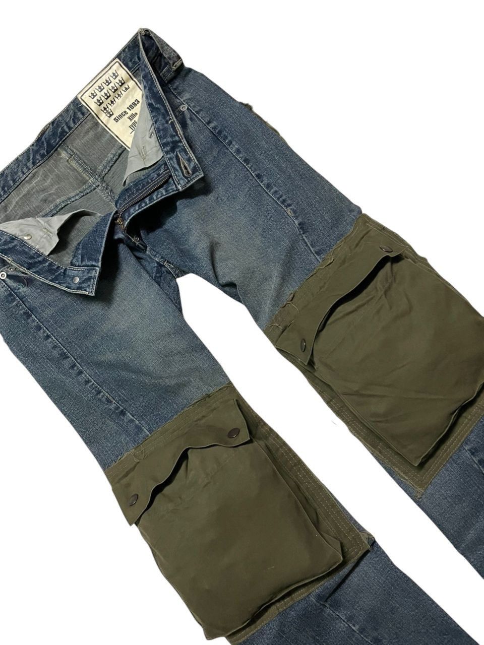 Undercover INSANE💥XIIIth TYPE-P1 RARE DENIM CARGO 3D POCKET SPLIT Size US 33 - 5 Thumbnail