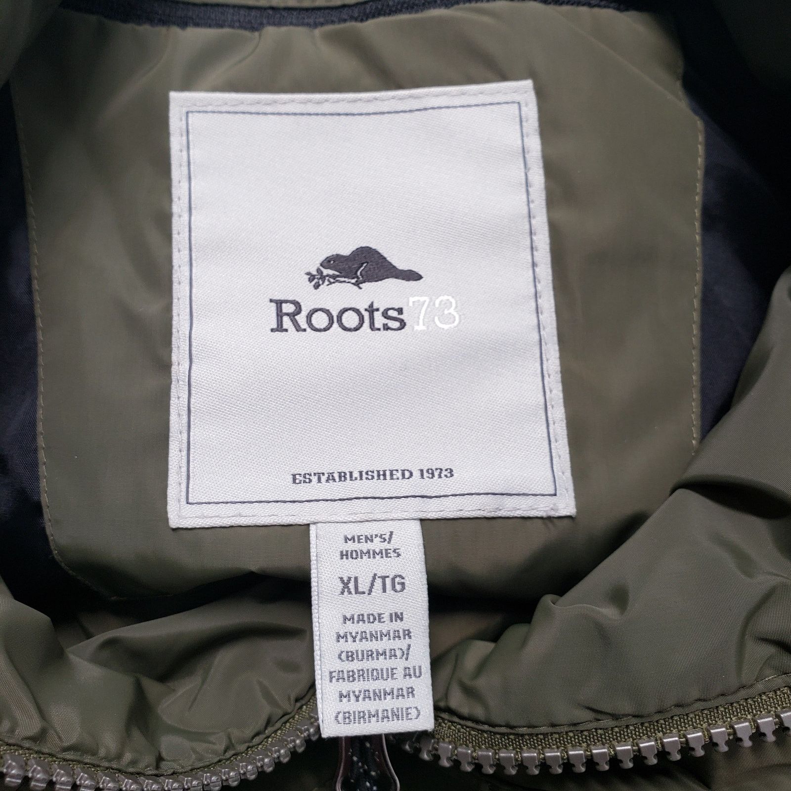 Roots Roots 73 Diamond Quilted Jacket Mens XL Olive Green Zip Size US XL / EU 56 / 4 - 3 Thumbnail