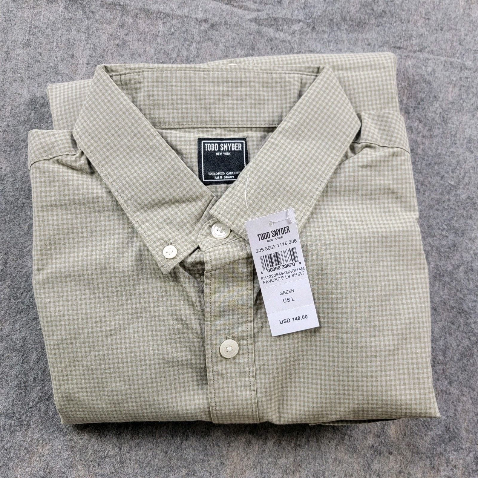 Todd Snyder Todd Snyder Gingham Favorite Button Down Shirt *Read* Size US L / EU 52-54 / 3 - 9 Thumbnail