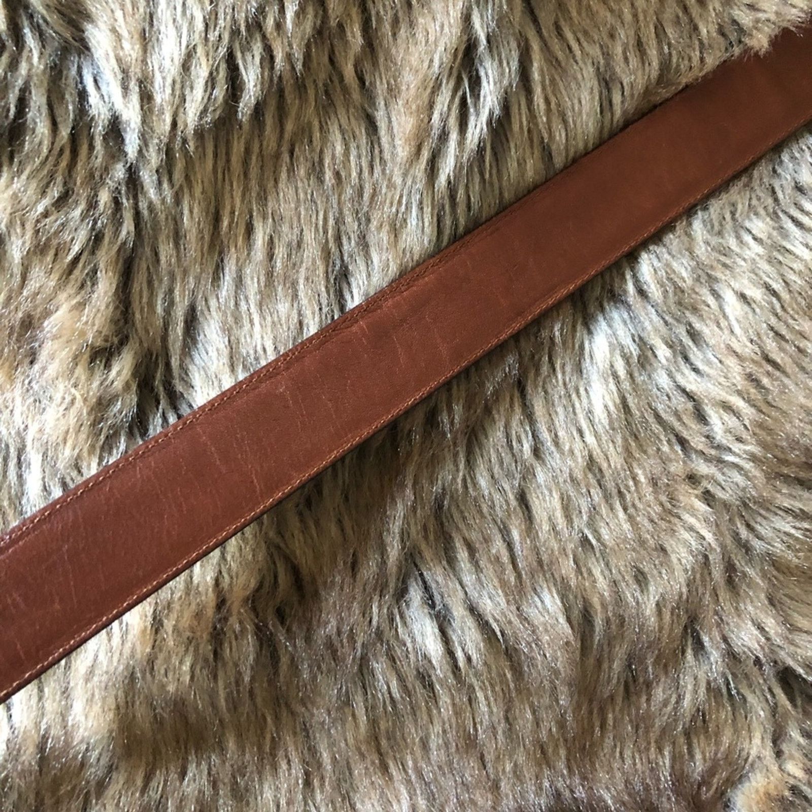 Coach Coach reddish brown polished cowhide leather belt 42x105 cm Size 42 - 10 Thumbnail