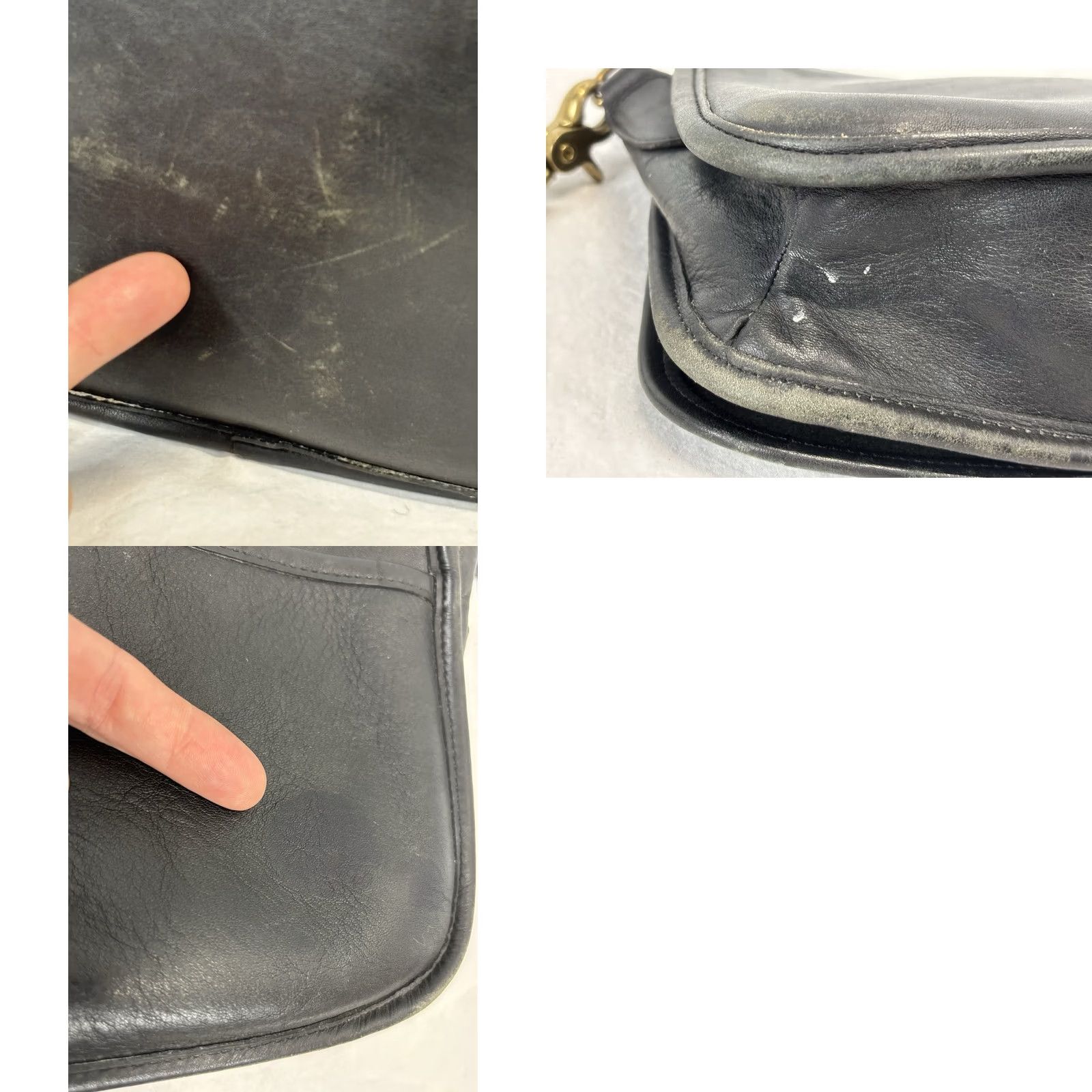 Coach VINTAGE Coach Convertible Clutch 9635 Black Leather Gold Hardware Women Clutch, USA City, Classic, Old Money, Leather, Convertible, Vintage bag, Black Size ONE SIZE - 9 Thumbnail