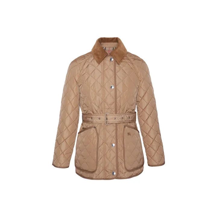 Burberry Burberry Quilted Jacket with Waist Belt 0079 Size M / US 6-8 / IT 42-44 - 1 Thumbnail