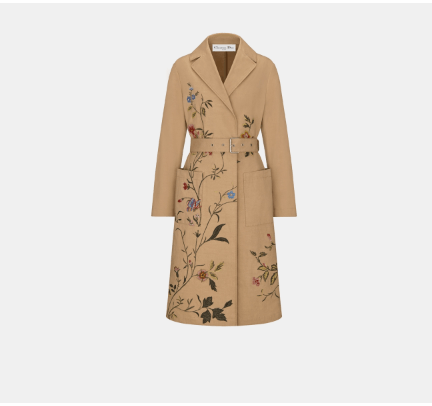 image of Dior O1Bcso1Str0524 Coat In Multicolor, Women's (Size Large)