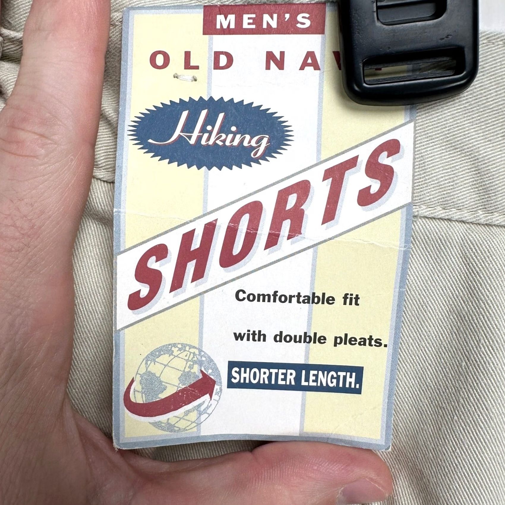 Old Navy Old Navy Mens Shorts 38 Beige Pleated Pockets Outdoor 100% Cotton NEW Size US 38 / EU 54 - 3 Thumbnail