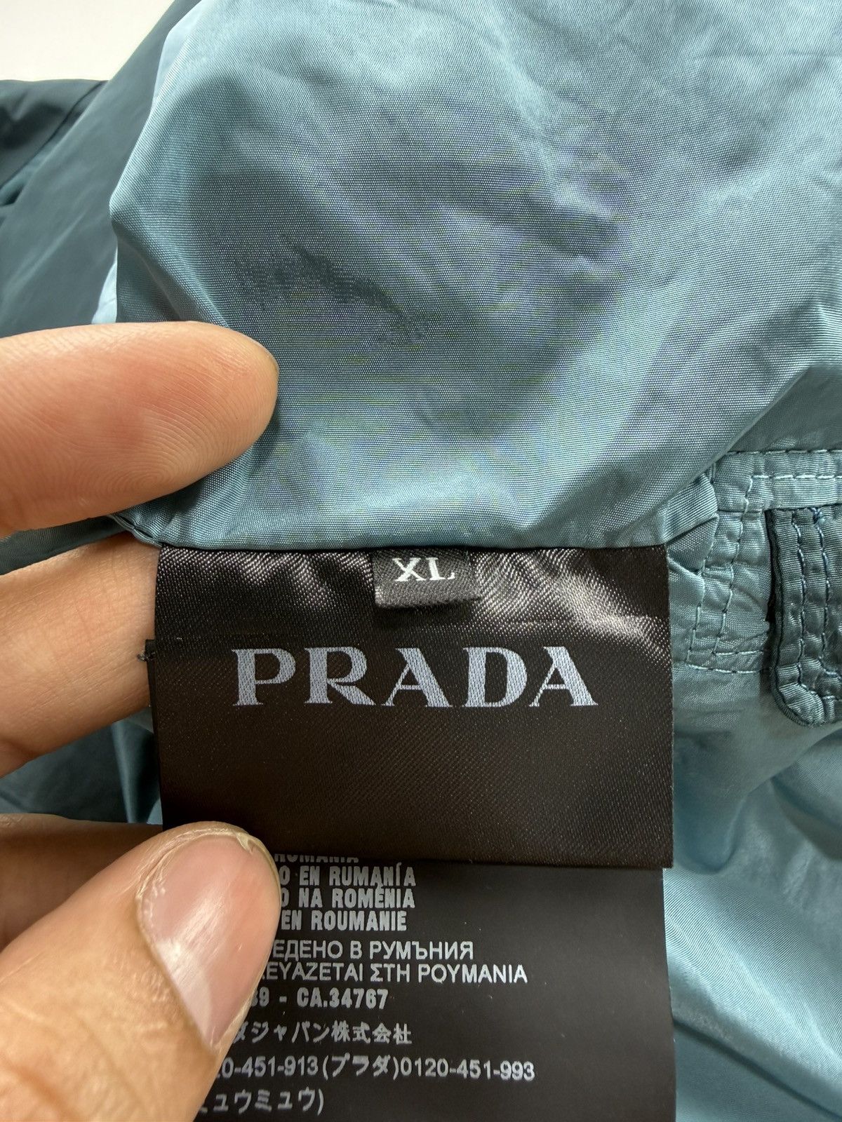 Prada Prada Side Zip Nylon Jacket Size US XL / EU 56 / 4 - 11 Thumbnail