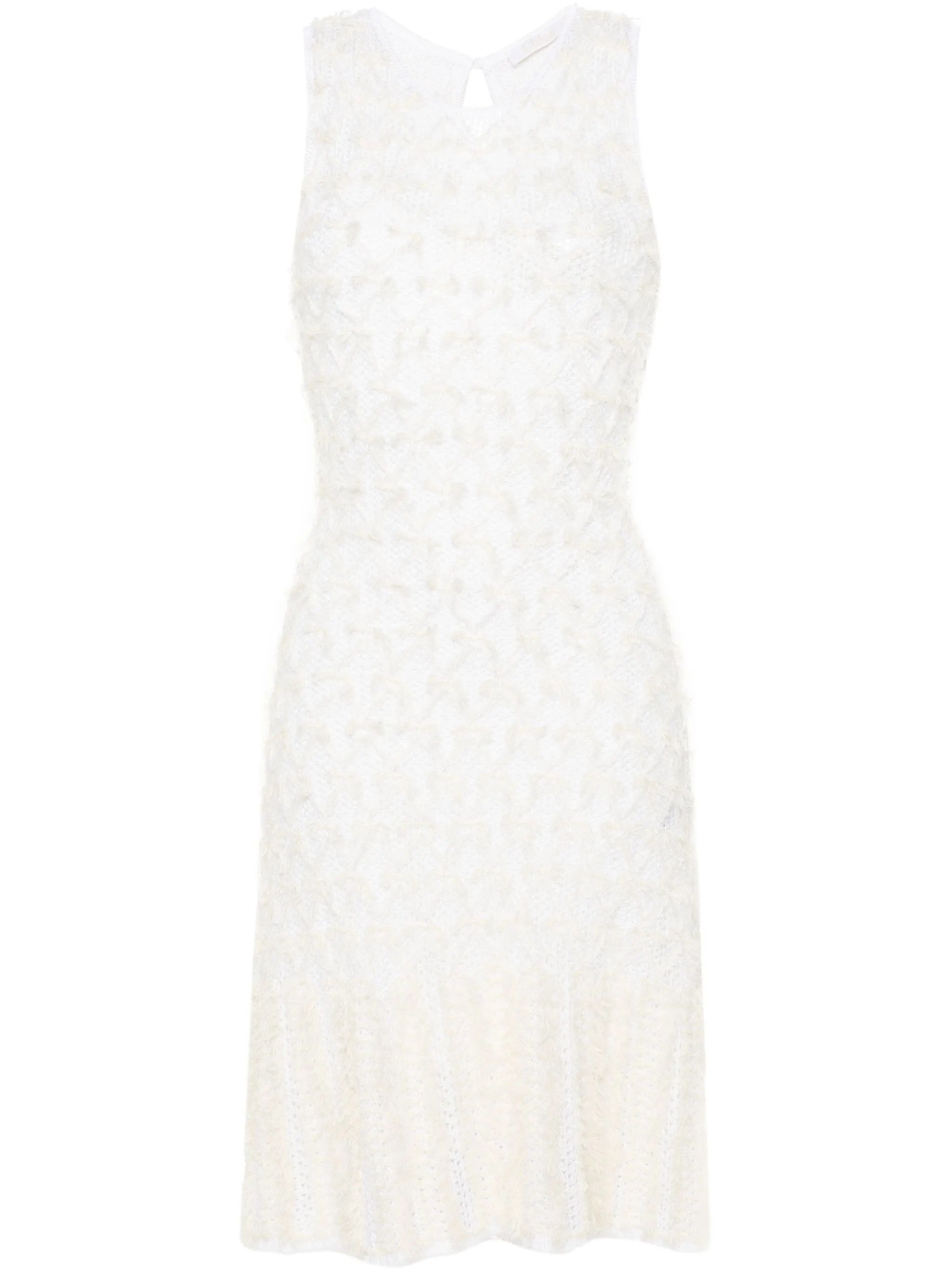 Chloe o1y0825 Mini Dress in White Size S / US 4 / IT 40 - 1 Thumbnail