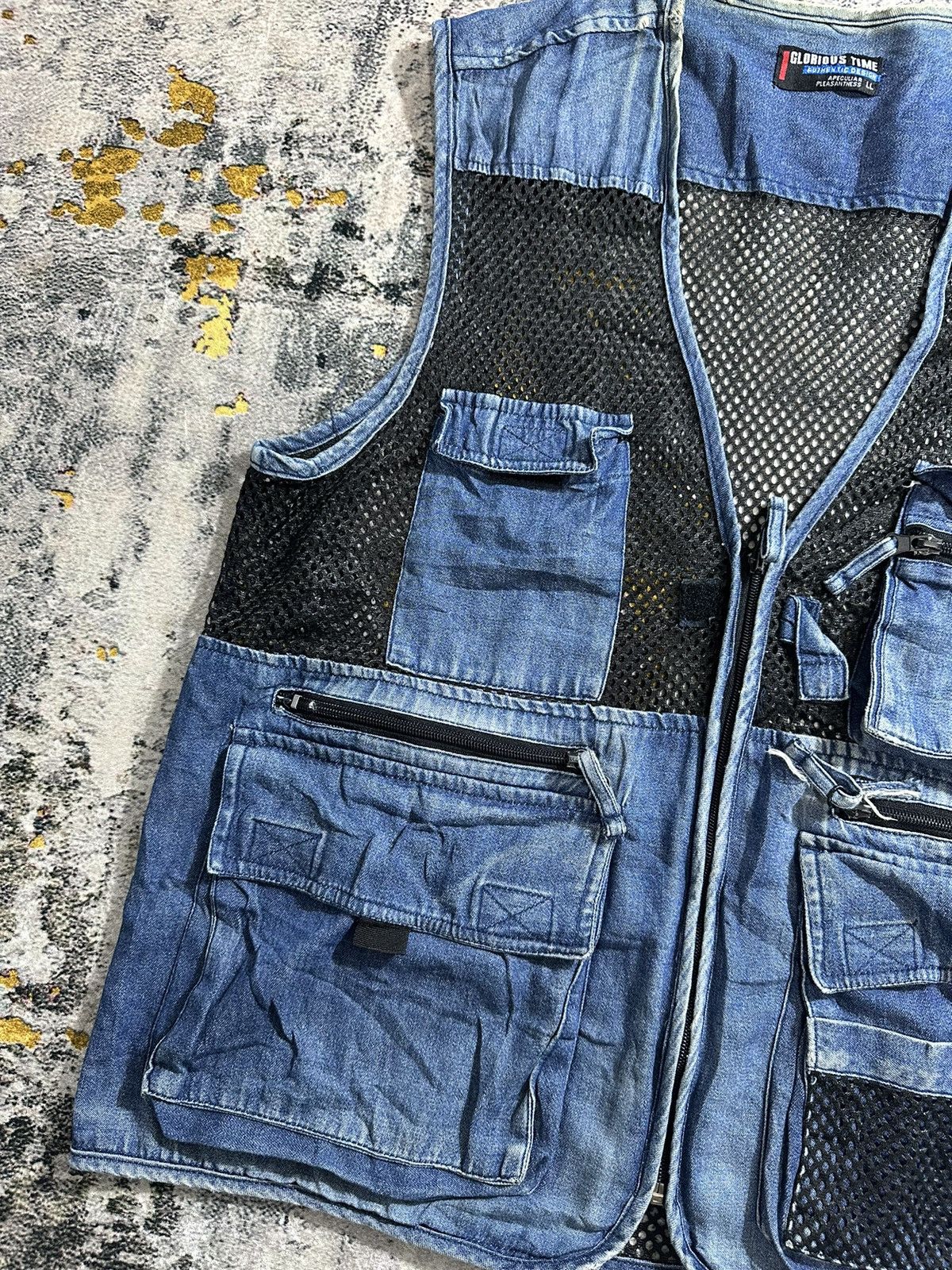 Japanese Brand CRAZY FADED FISHNET VEST TACTICAL GLORIOUS I6W9 LGB STYLE Size US XL / EU 56 / 4 - 3 Thumbnail