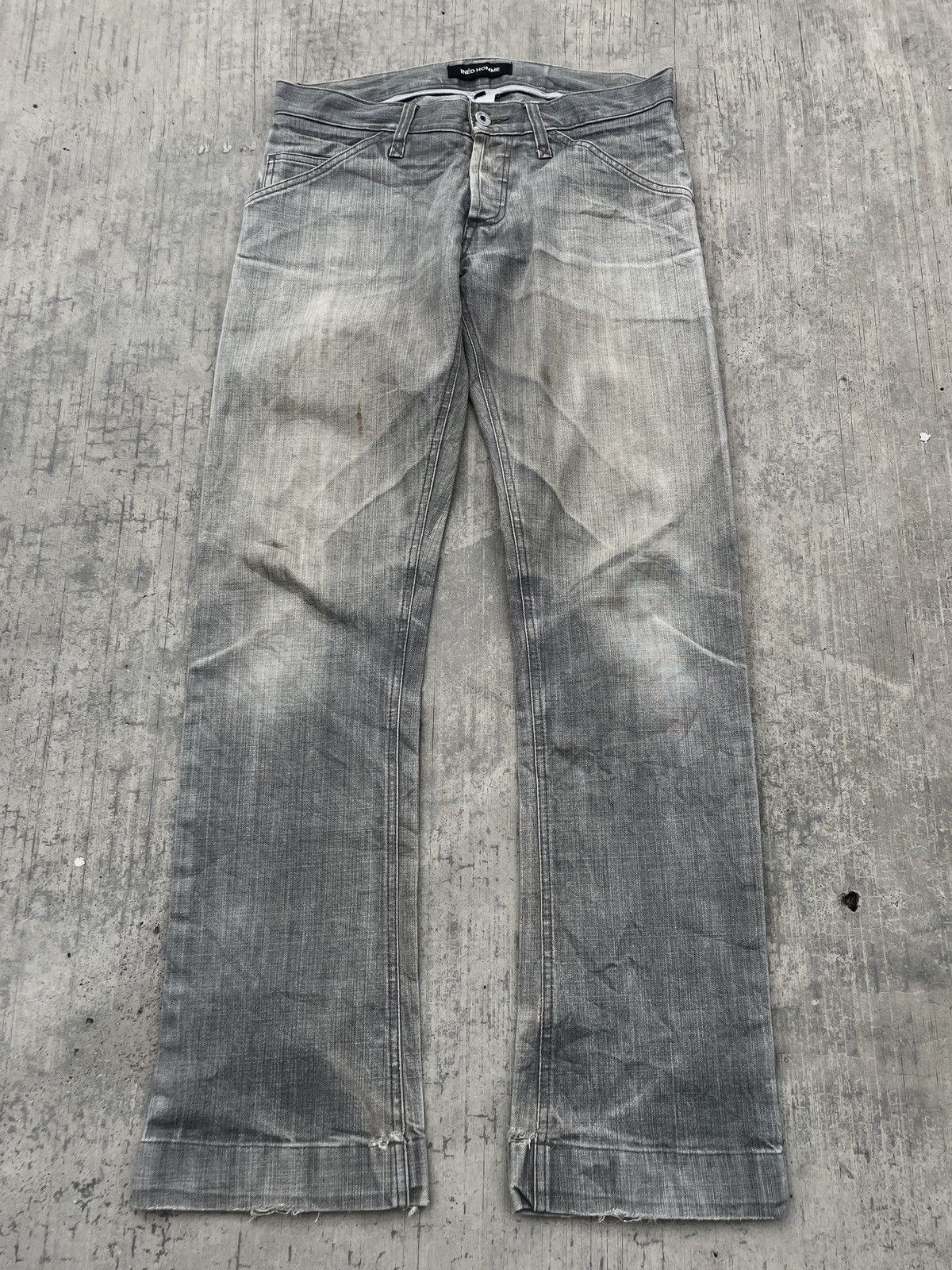 Japanese Brand 2000s JAPANESE BRAND INED HOMME MUD WASH SKINNY JEANS Size US 31 - 1 Thumbnail