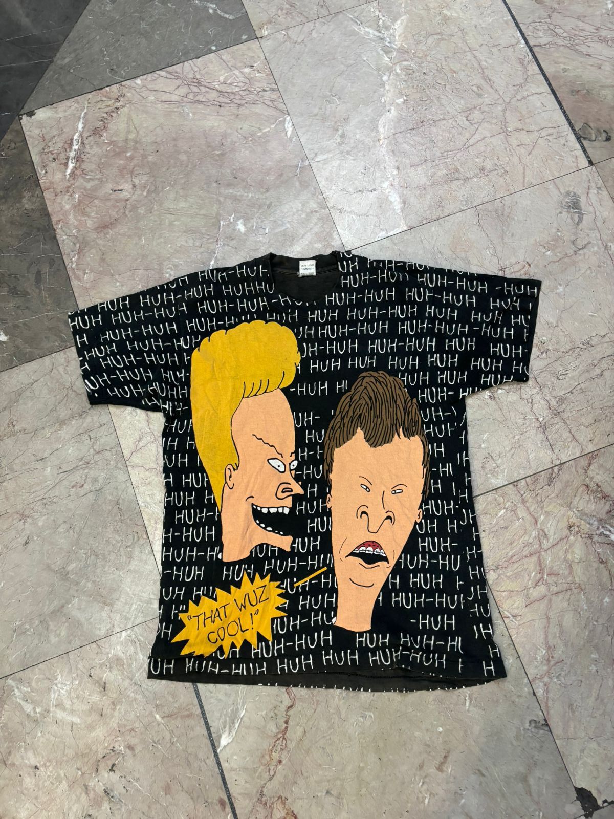 Mtv Vintage Beavis And Butthead MTV 1993 AOP cartoon tee Size US L / EU 52-54 / 3 - 3 Thumbnail