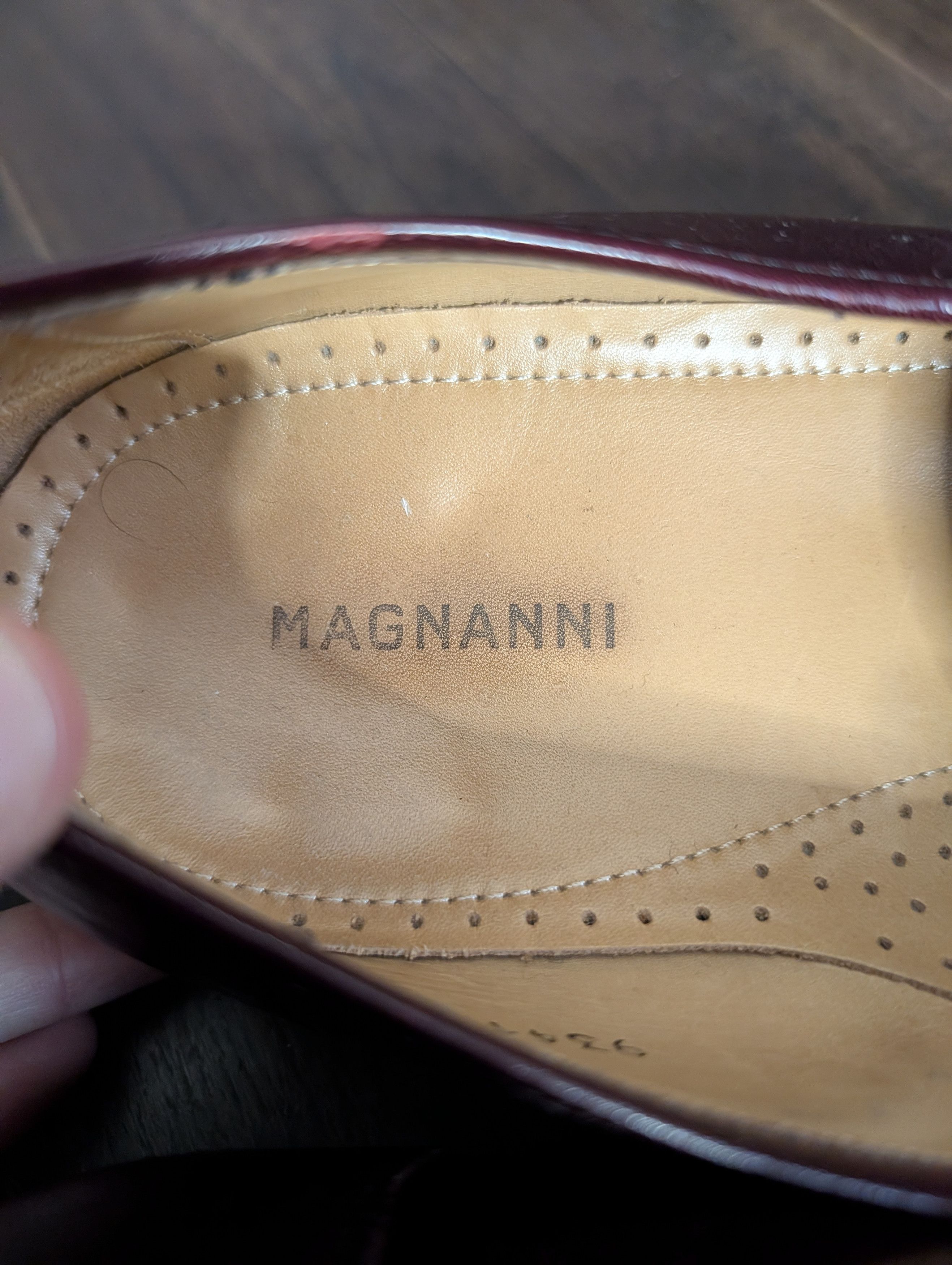 Magnanni Burgundy/Wine Leather Tassel Kiltie Loafers 11.5 Size US 11.5 / EU 44-45 - 10 Thumbnail
