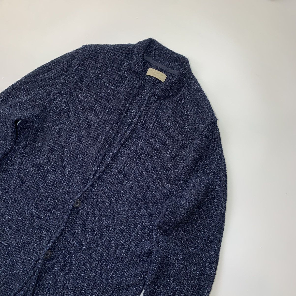 Other Falconeri Sweater Cardigan Blazer in Dark Blue 52 Italy Size 42R - 4 Thumbnail