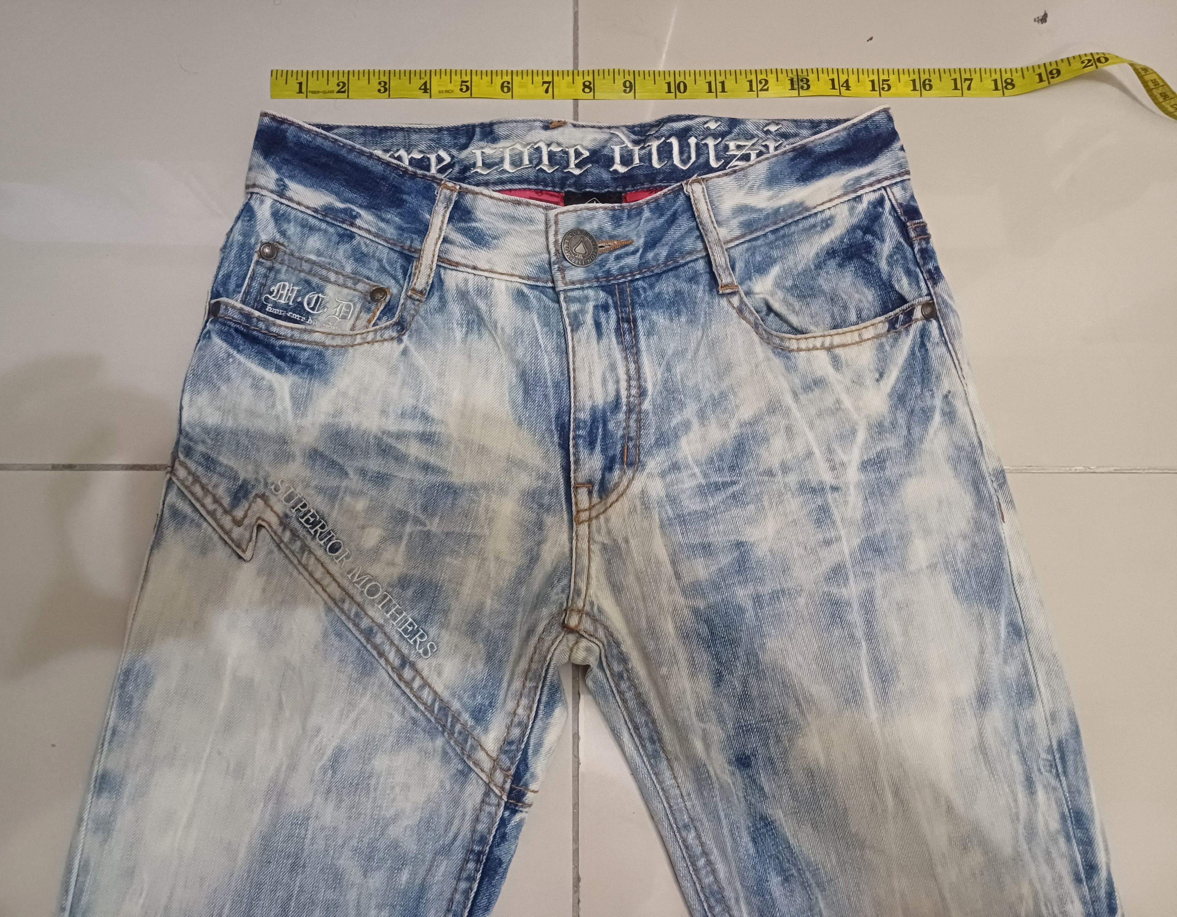 Seditionaries Crazy acid wash jeans Punk Goth Distressed MCD Jeans Size US 30 / EU 46 - 2 Thumbnail