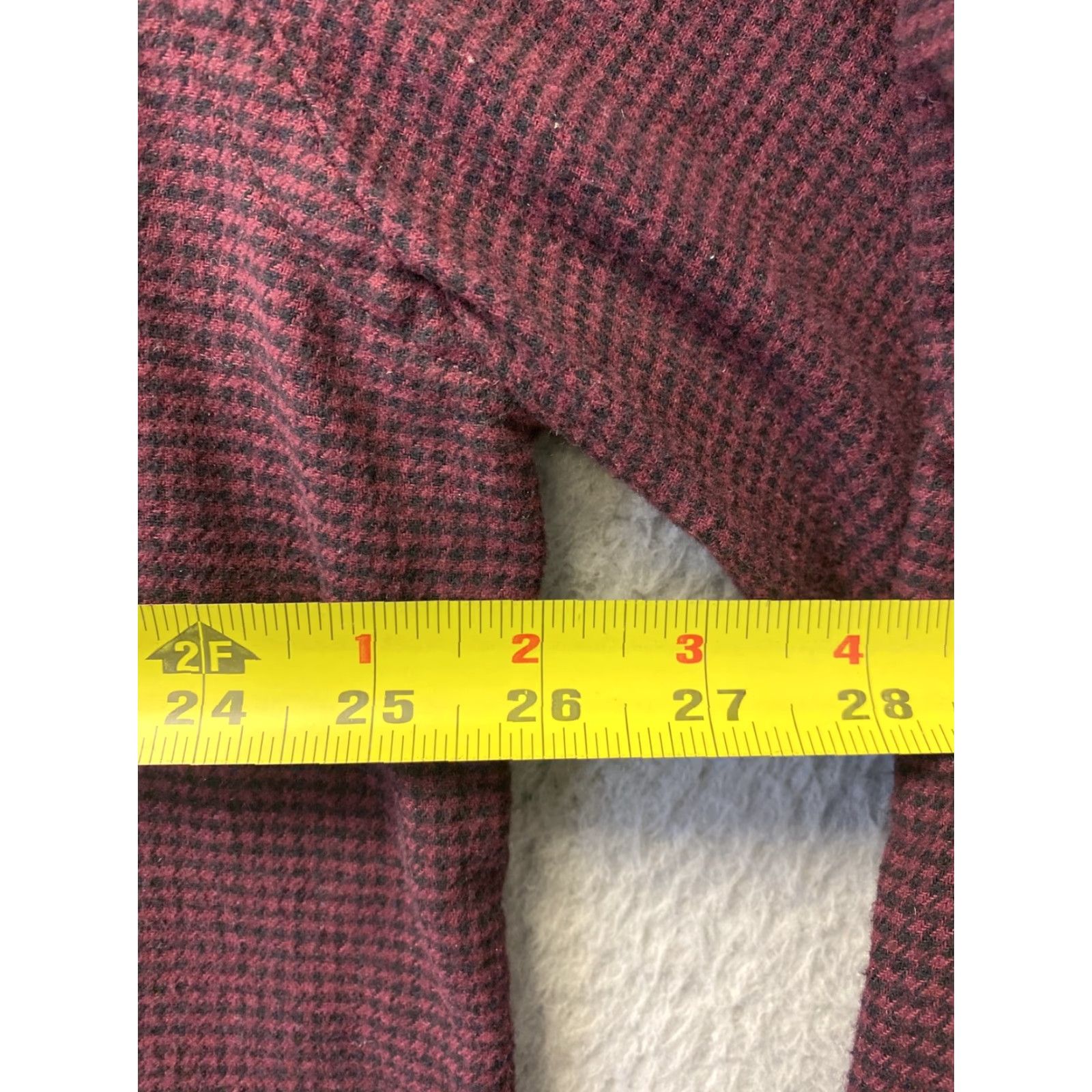 Croft & Barrow Croft Barrow Button-Up Shirt Mens XL Maroon Check Long Sleeve Casual Size US XL / EU 56 / 4 - 6 Thumbnail