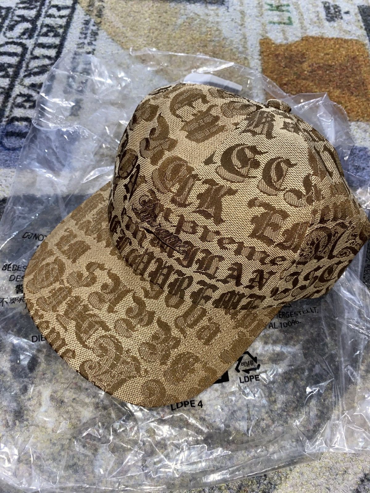 Supreme Supreme Cities Jacquard 6-Panel Tan | Grailed