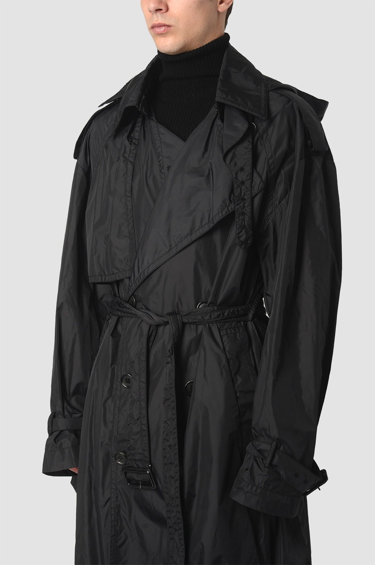 Juun.J Oversized rain coat black Size US M / EU 48-50 / 2 - 8 Thumbnail