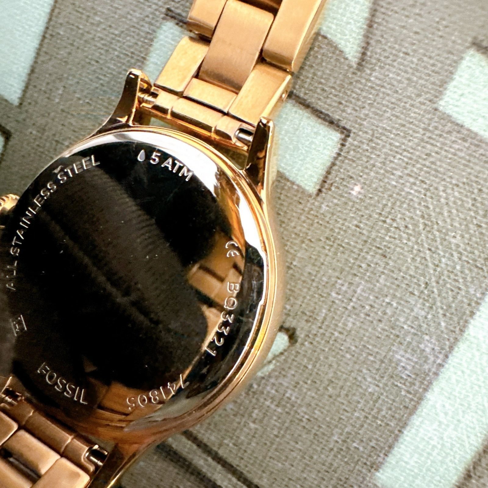 Fossil Fossil BQ3321 Laney Three-Hand Rose-Gold Stainless Steel Size ONE SIZE - 5 Thumbnail
