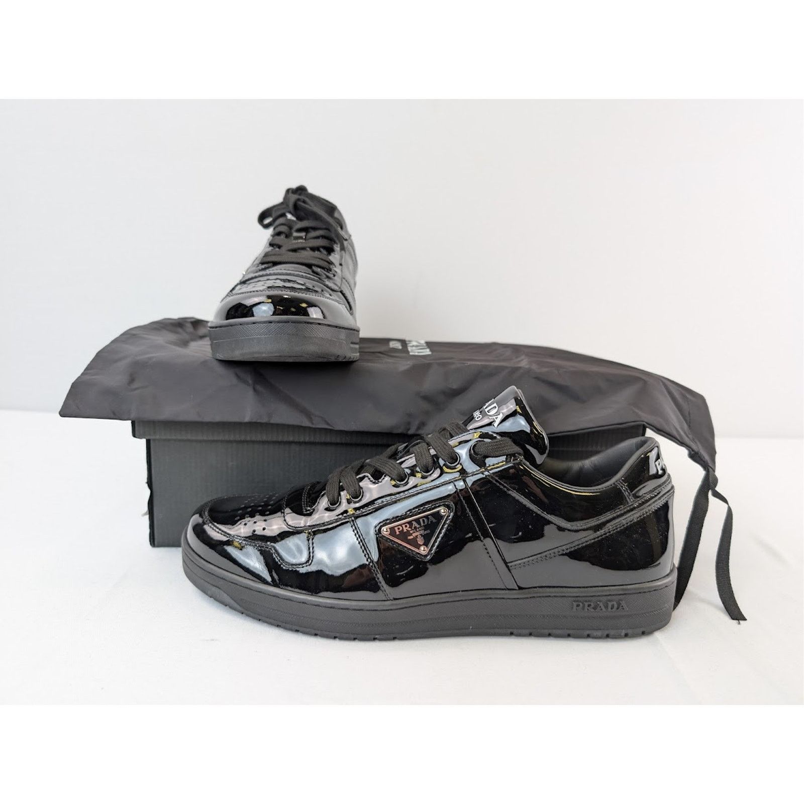 Prada o1rshd1 Calzature Uomo Low-Top Sneakers in Nero Size US 9 / EU 42 - 20 Thumbnail