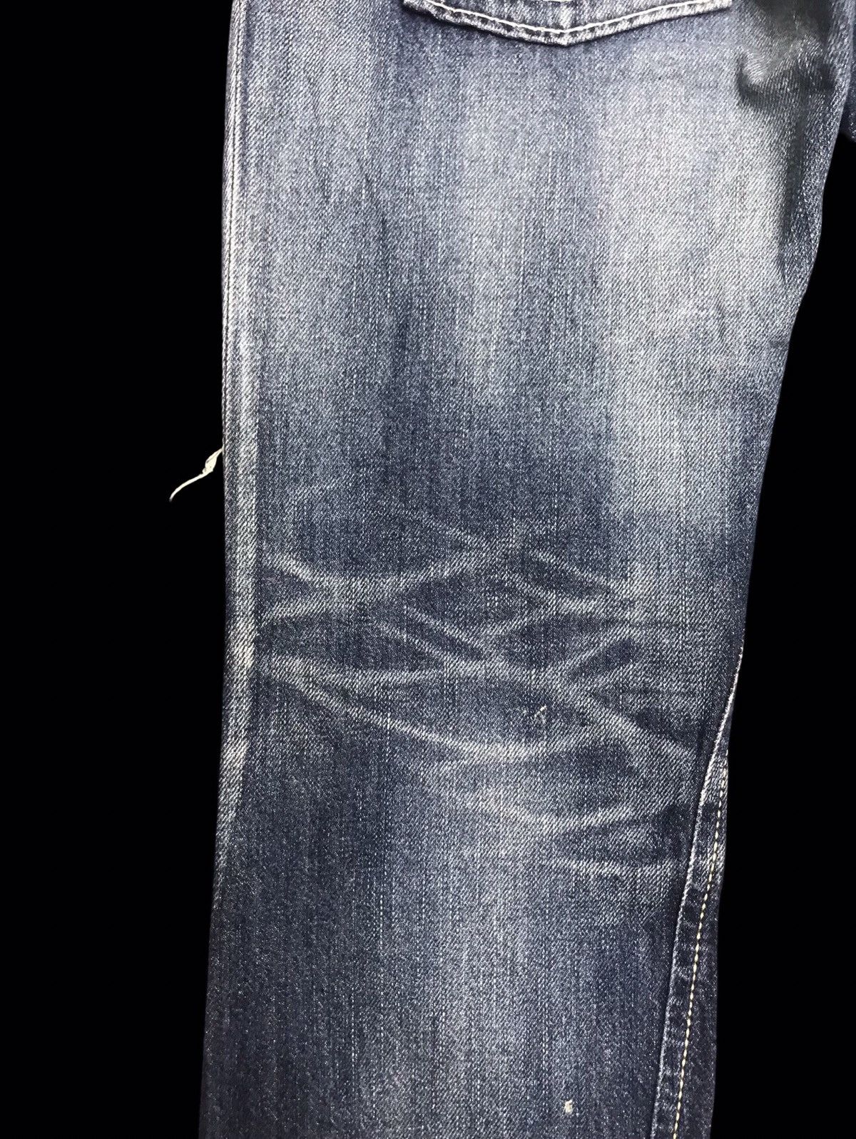 Edwin 💥FLARE💥VTG EDWIN BLUE STONEWASH DISTRESSED DENIM F215 Size US 32 / EU 48 - 13 Thumbnail