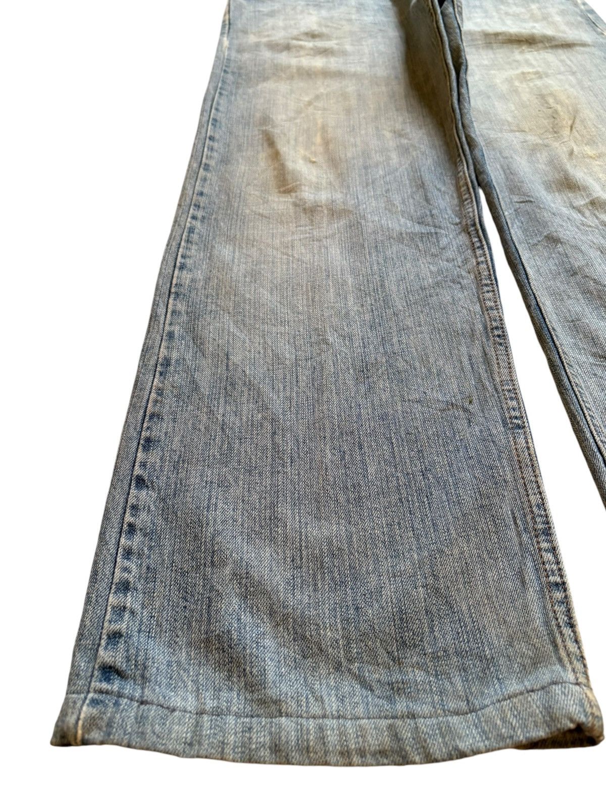 Lee Vintage Lee Relaxed Faded Mud Wash Distressed Jeans Size US 35 - 6 Thumbnail