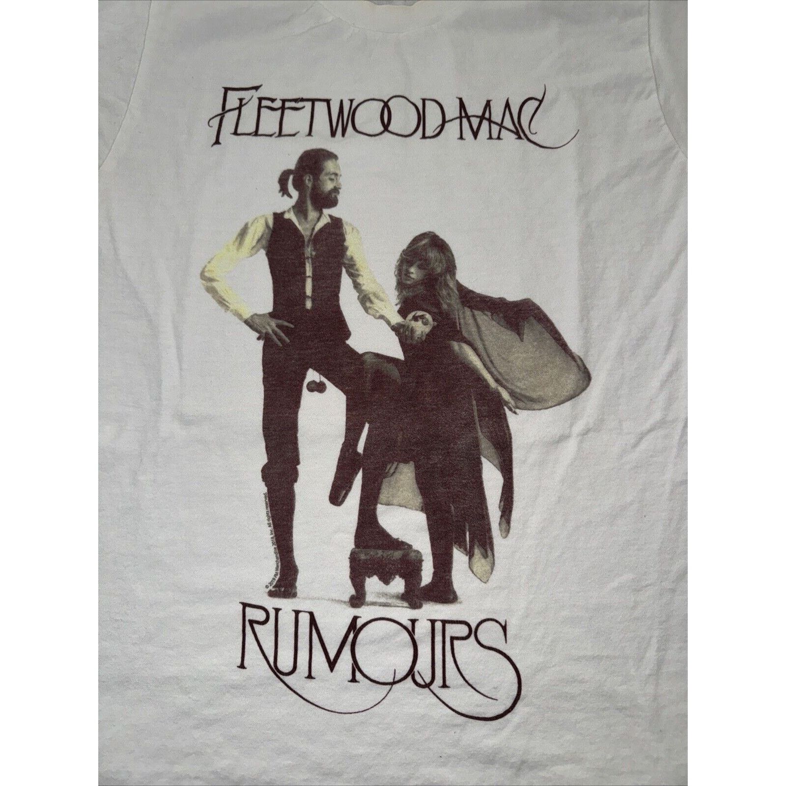 Band Tees × Tultex × Vintage Vintage Fleetwood Mac Rumors T-Shirt White Small 17x25 Size US S / EU 44-46 / 1 - 2 Thumbnail