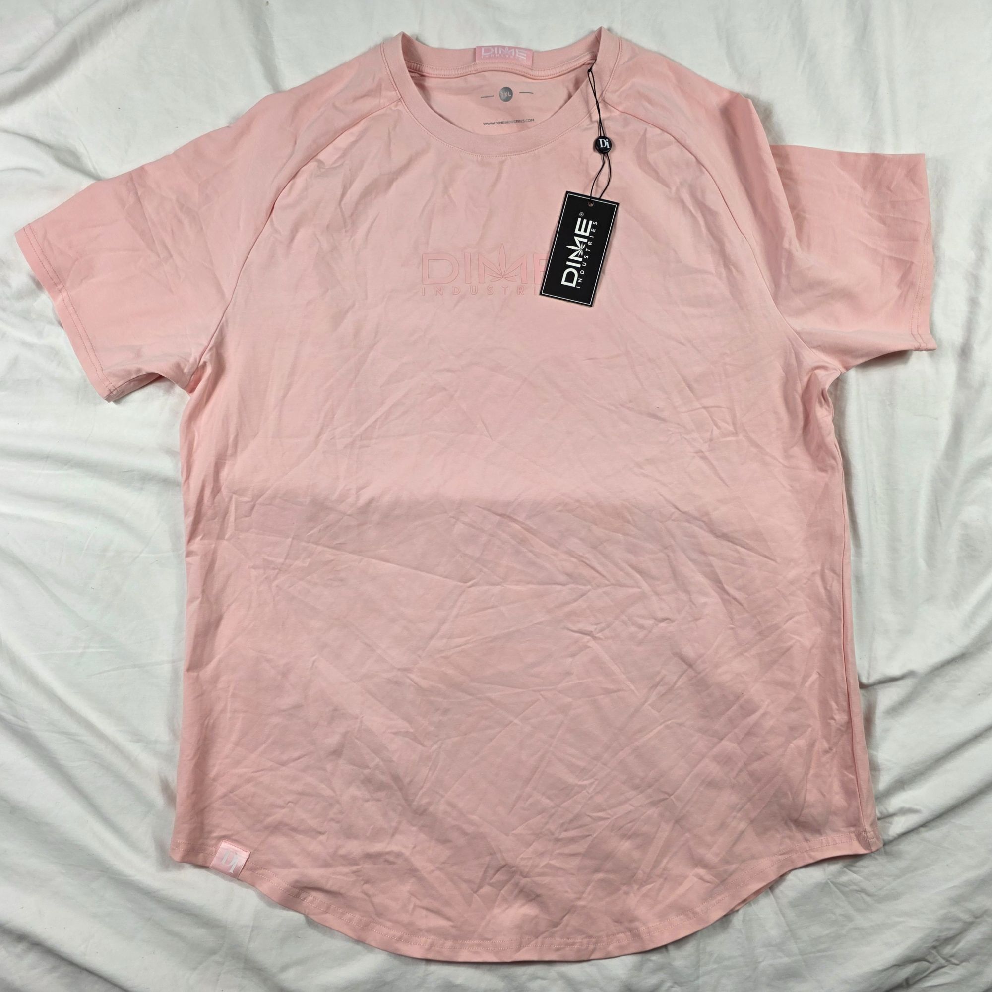Other Dime Industries Womens 3XL Pink Crewneck T-Shirt Logo Graphi Size 3XL / US 20-22 - 1 Thumbnail