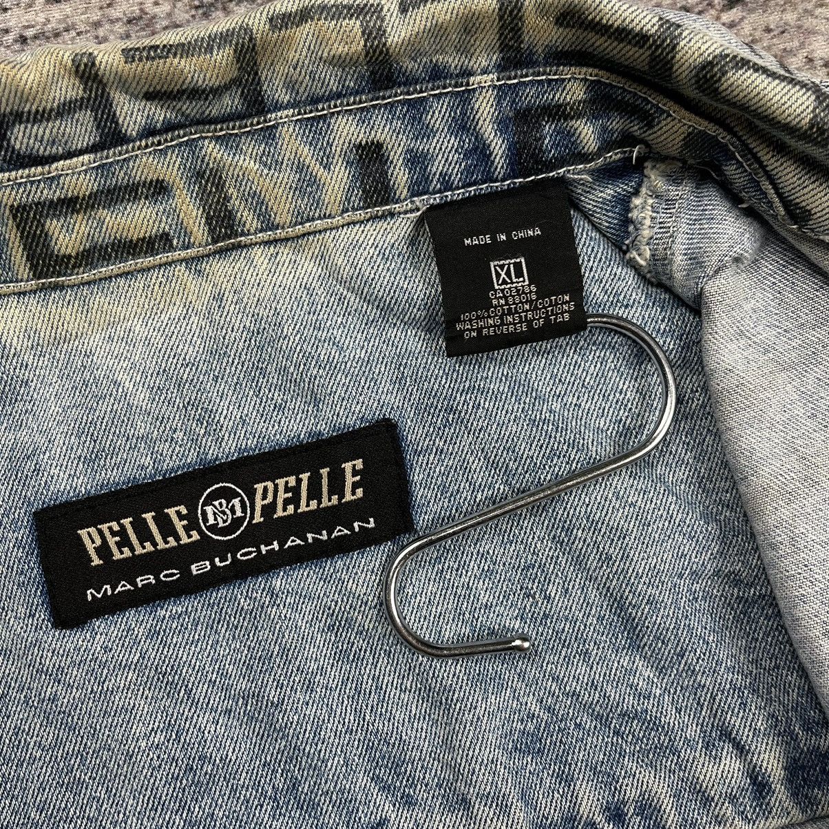 Pelle Pelle Vintage 90s Pelle Pelle Marc Buchanan overprint denim jacket Size US XL / EU 56 / 4 - 10 Thumbnail