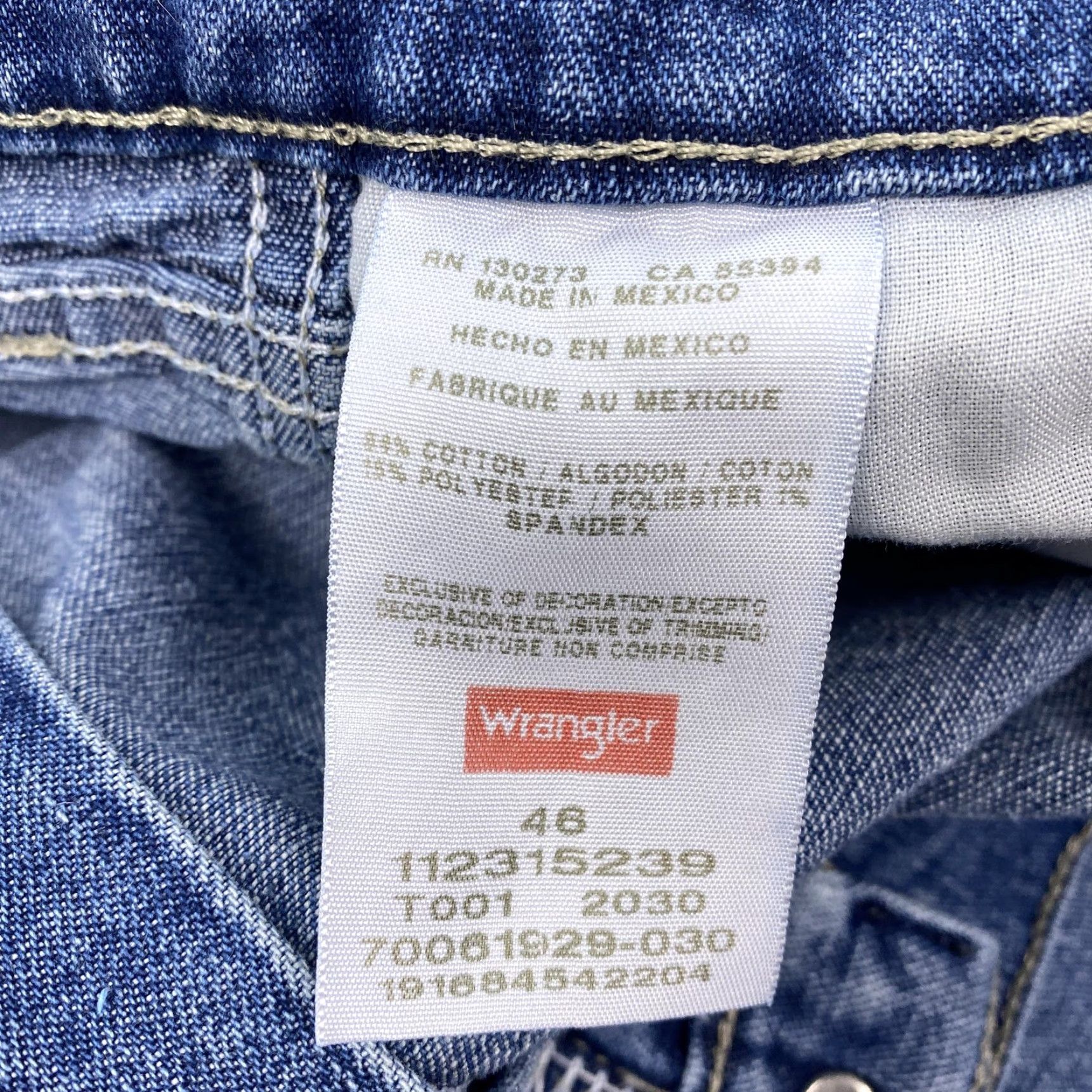 Wrangler Wrangler Cargo Shorts Mens 46 Blue Denim Relaxed Fit Workwear Casual Cotton Stretch Size US 30 / EU 46 - 5 Thumbnail
